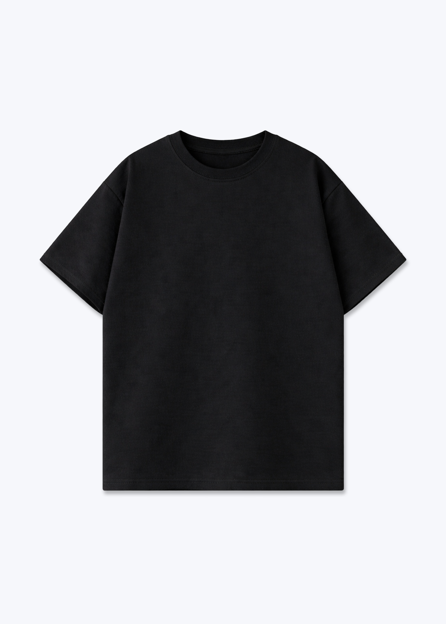 CLEAN BLANK - Oversized Shirt - Black Front Base