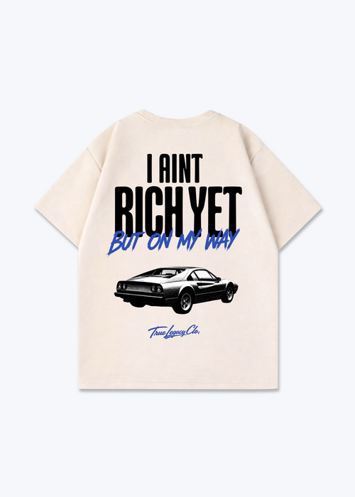 Oversized Shirt - Beige Back (Designed)