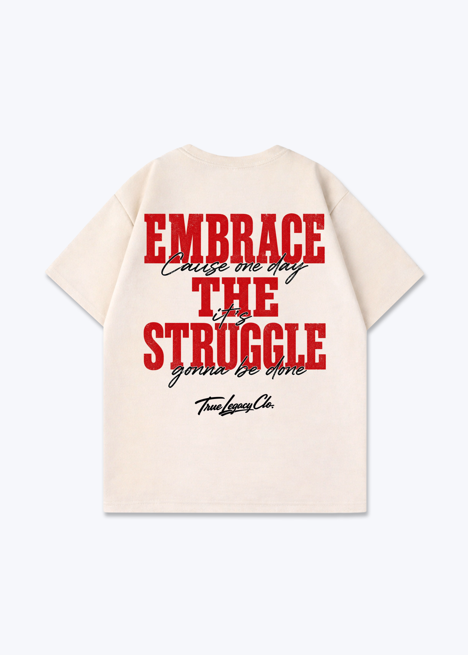 DON'T TRUST AD SETTINGS - Oversized Shirt - Beige Back (Designed)
