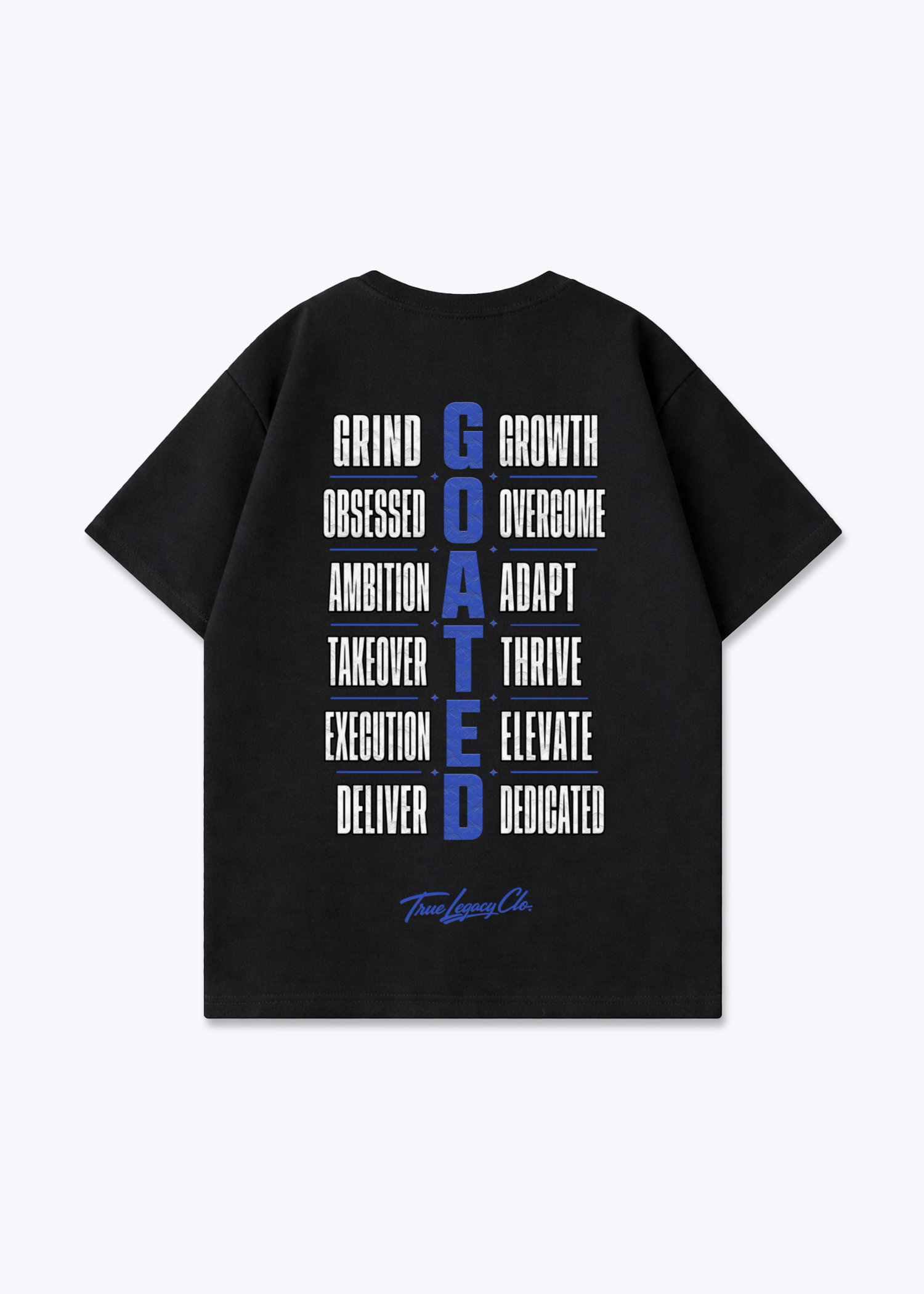 GOATED - Oversized Shirt - Black Back (Designed)