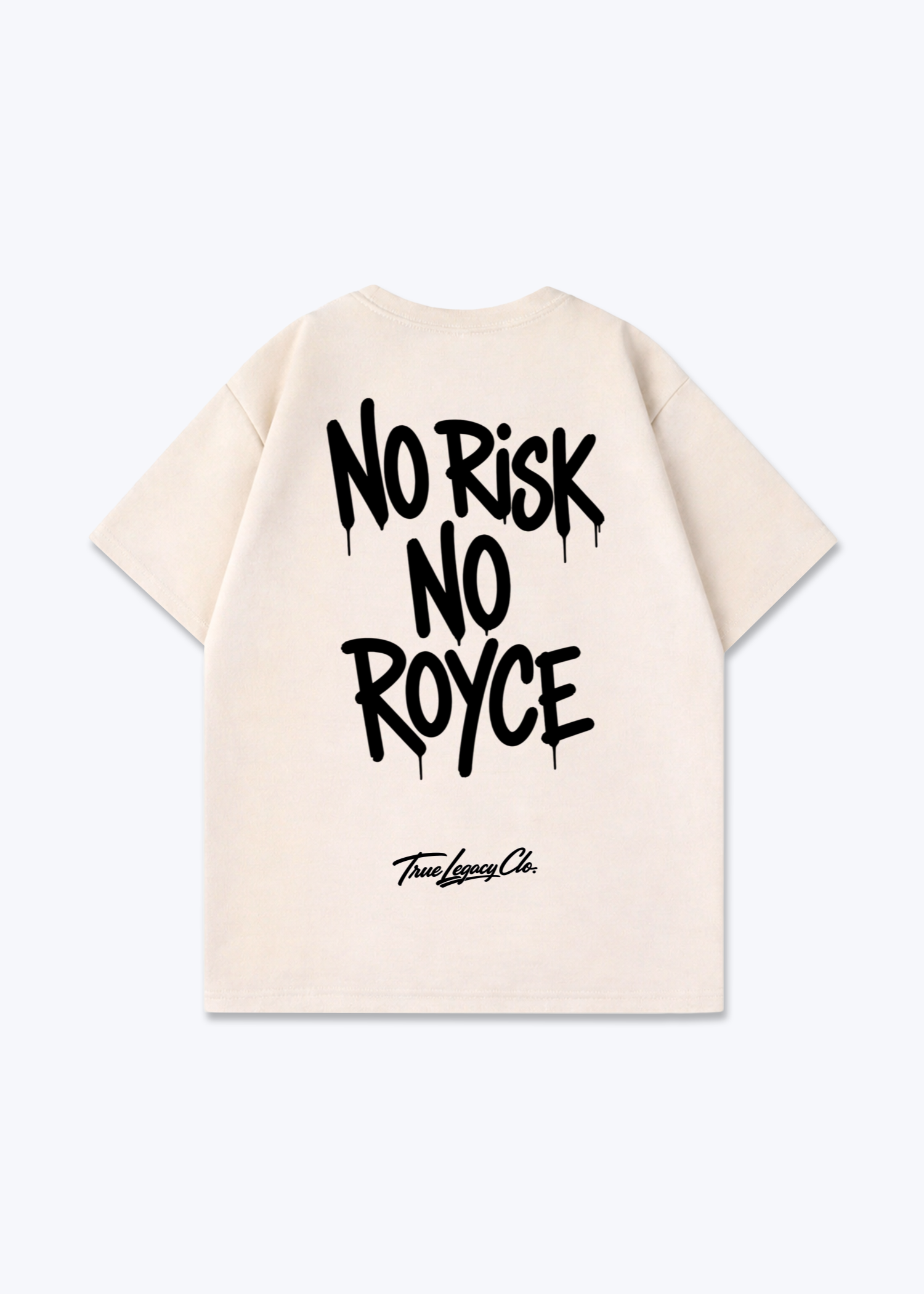 NO ROYCE - Oversized Shirt - Beige Back (Designed)
