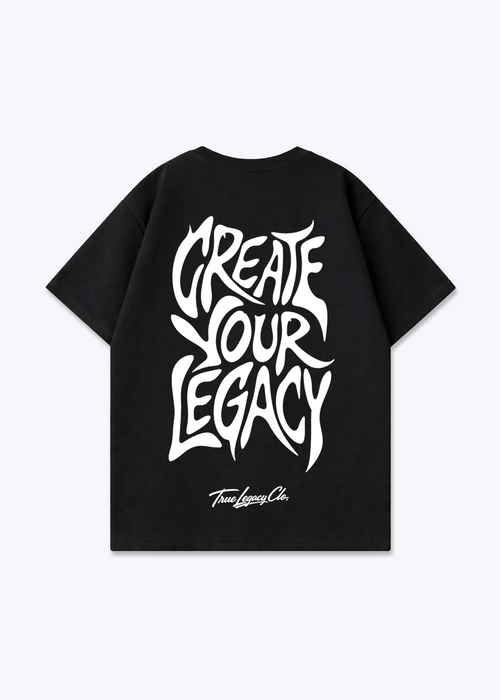 CREATE YOUR LEGACY - Oversized Shirt - Black Back (Designed)