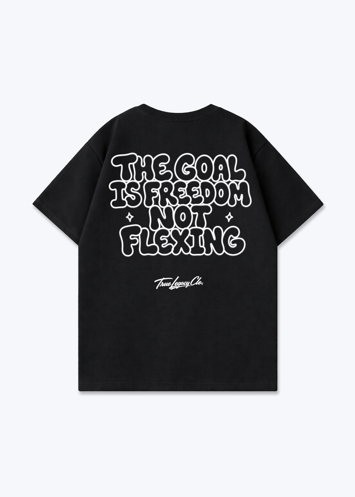 GOAL IS FREEDOM - Oversized Shirt - Black Back (Designed)