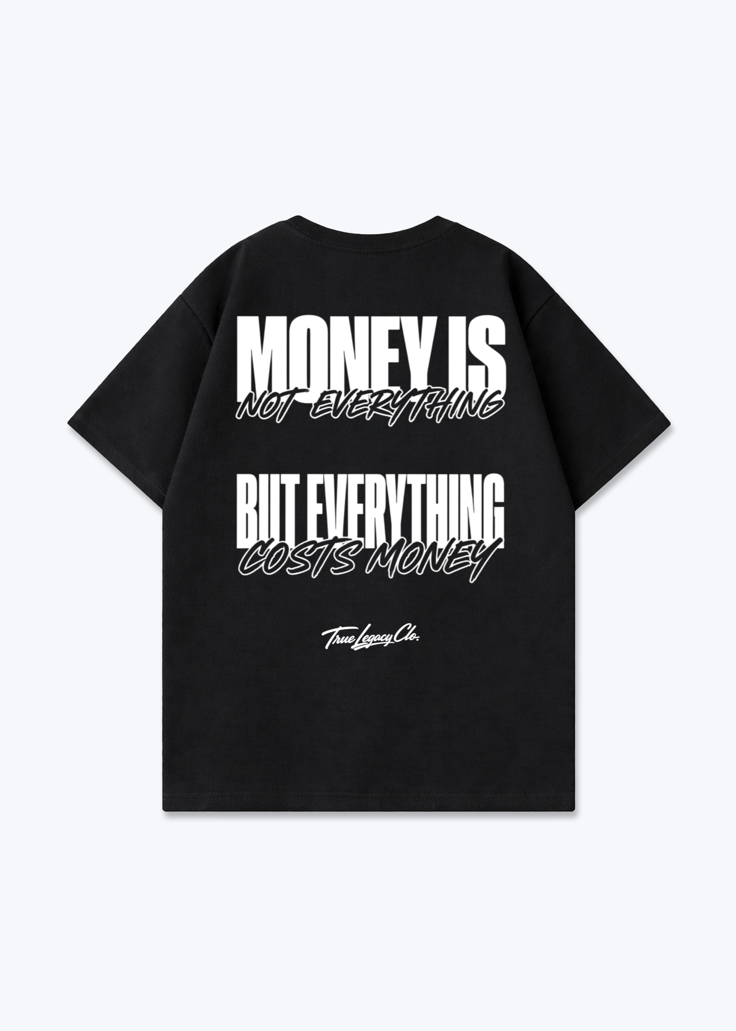 EVERYTHING COSTS MONEY - Oversized Shirt - Black Back (Designed)