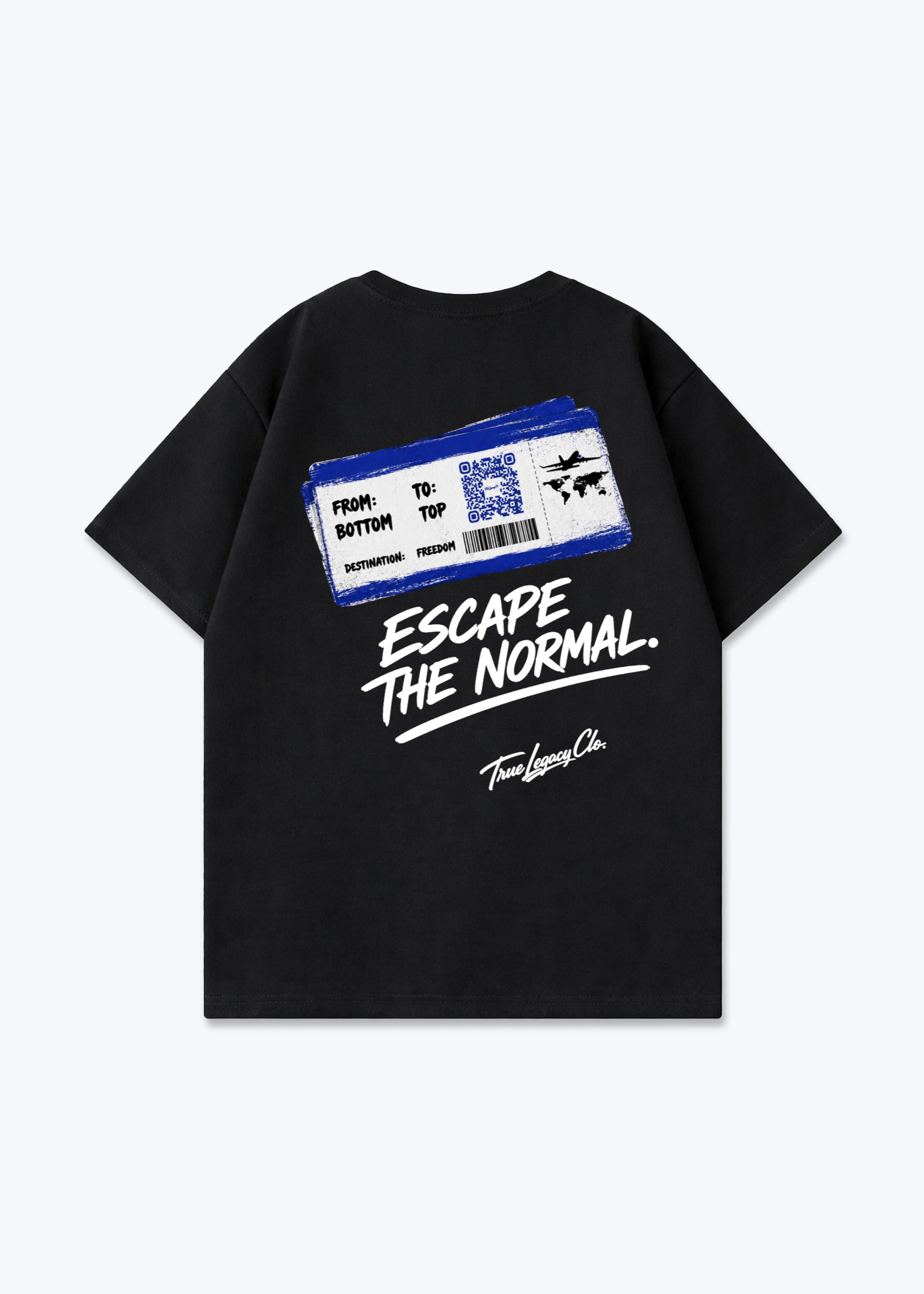 ESCAPE THE NORMAL - Oversized Shirt - Black Back (Designed)