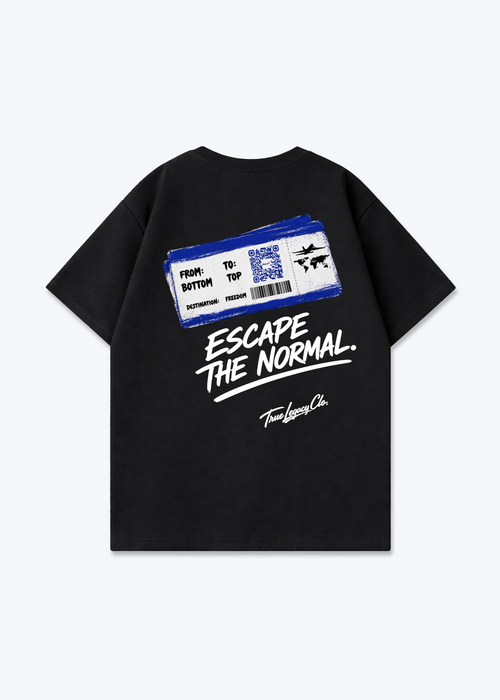 ESCAPE THE NORMAL - Oversized Shirt - Black Back (Designed)