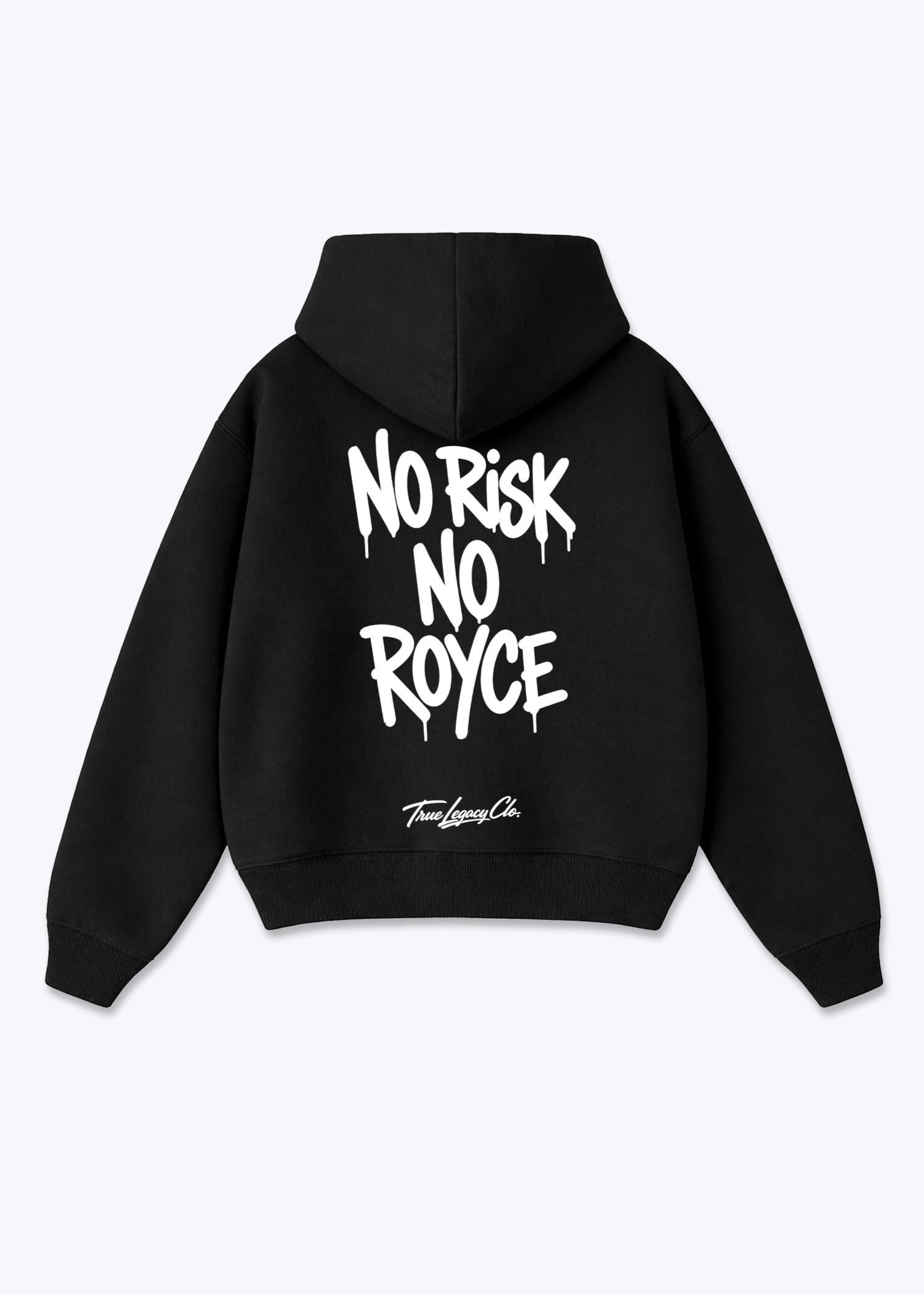 NO ROYCE - Oversized Hoodie - Black Back (Designed)
