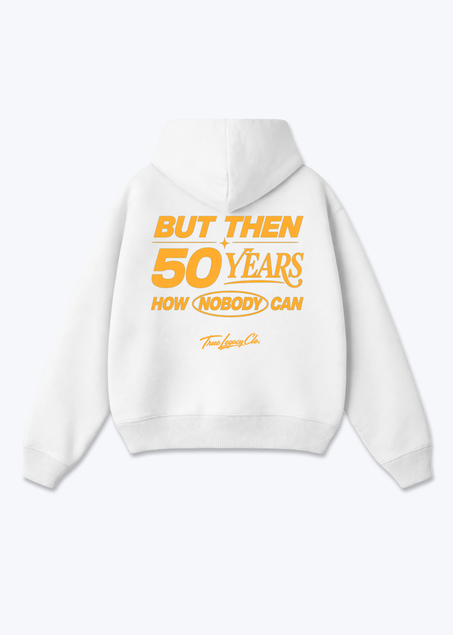 NOBODY CAN - Oversized Hoodie - White Back (Designed)