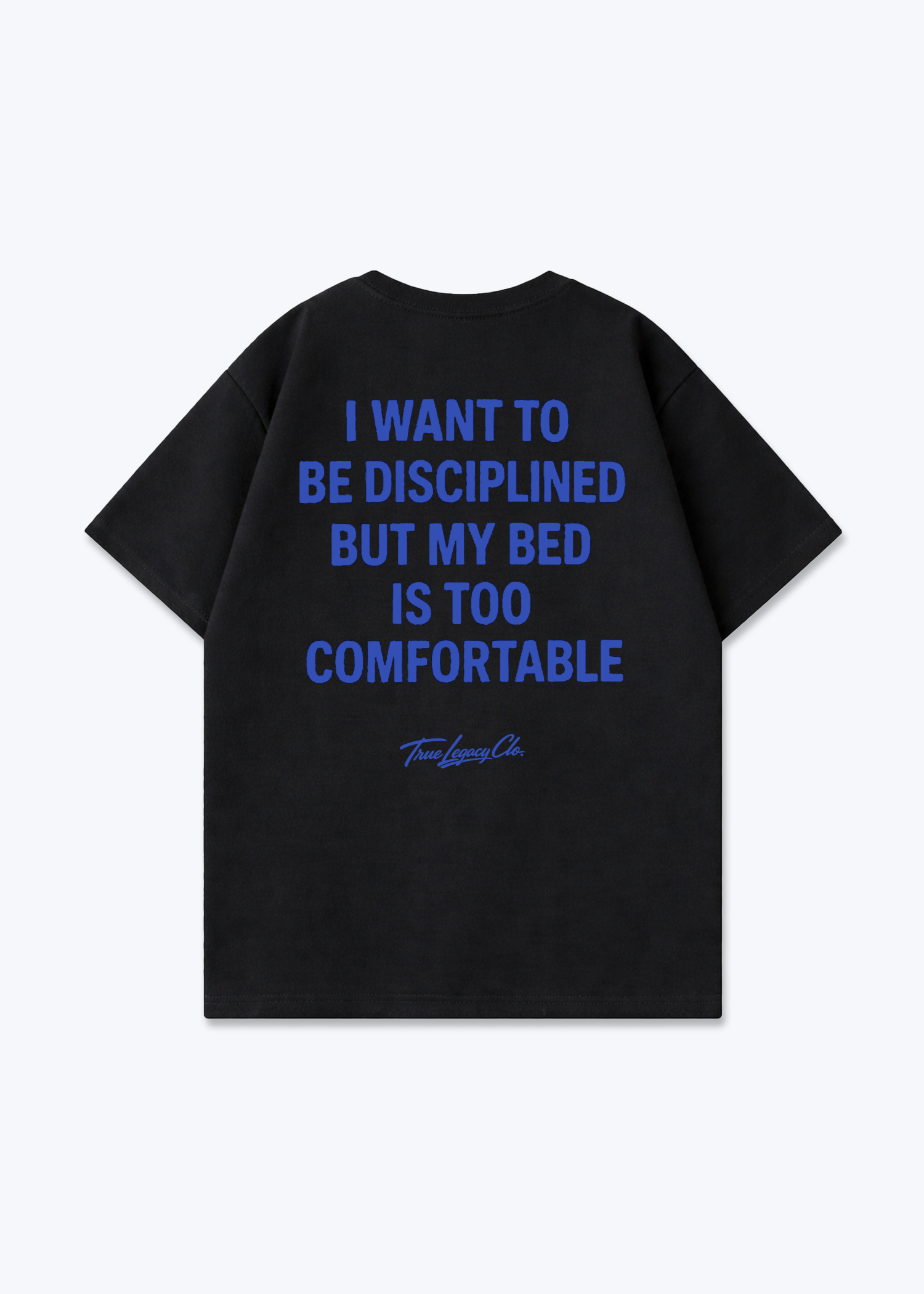 BED TOO COMFORTABLE - Oversized Shirt - Black Back (Designed)