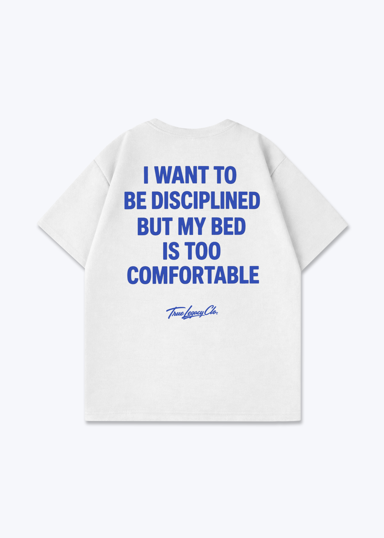 BED TOO COMFORTABLE - Oversized Shirt - White Back (Designed)
