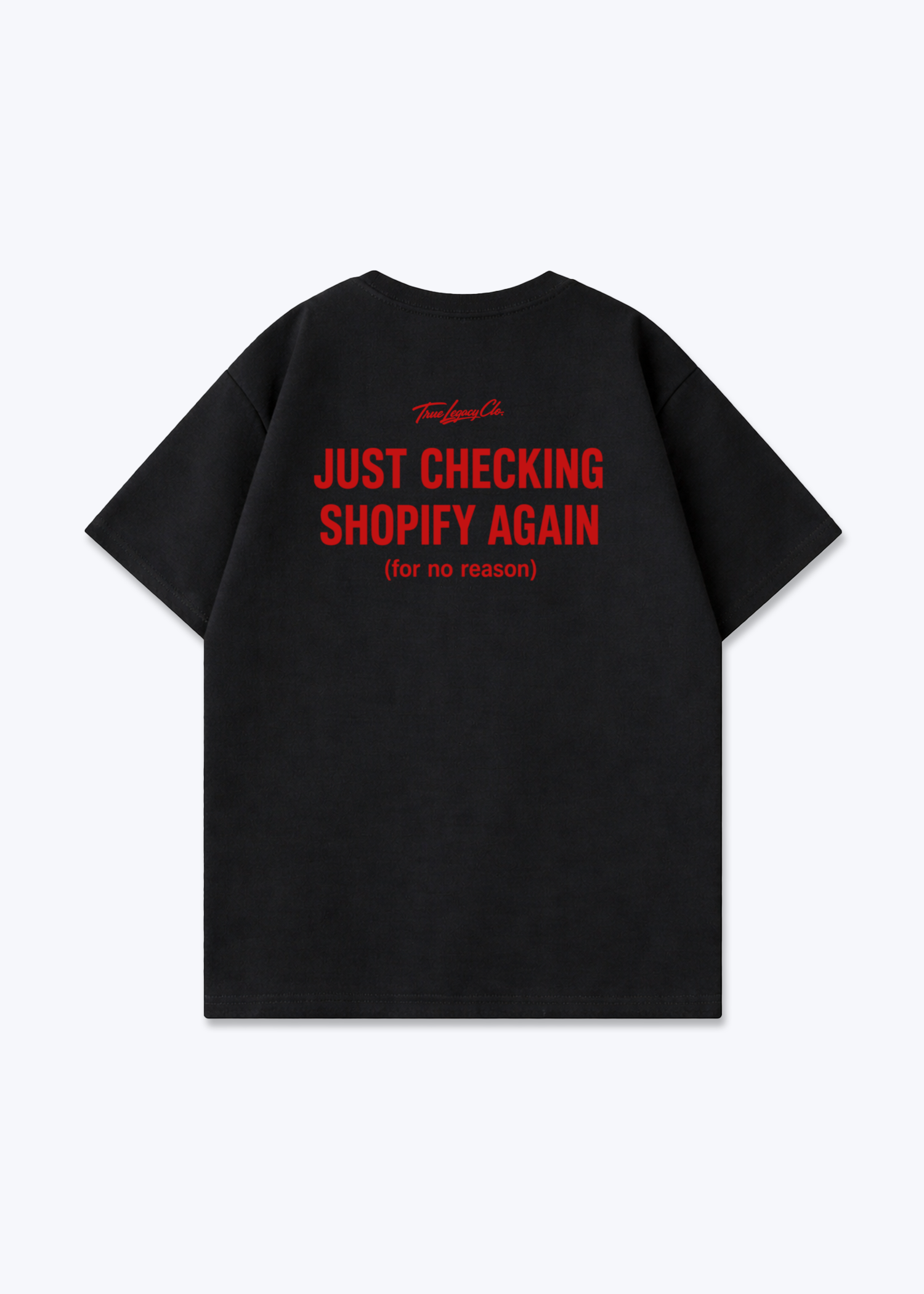 CHECKING SHOPIFY AGAIN - Oversized Shirt - Black Back (Designed)