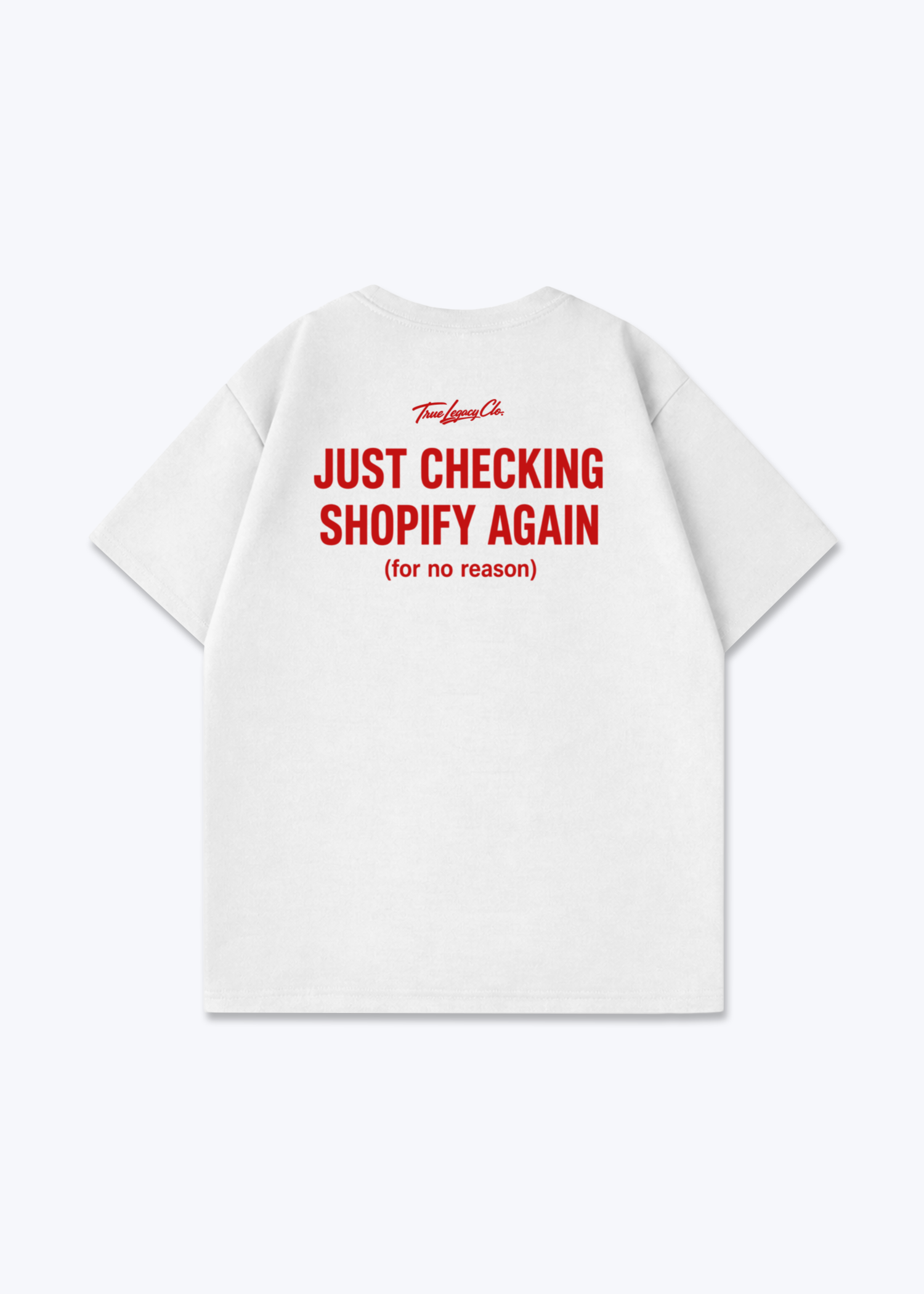 CHECKING SHOPIFY AGAIN - Oversized Shirt - White Back (Designed)