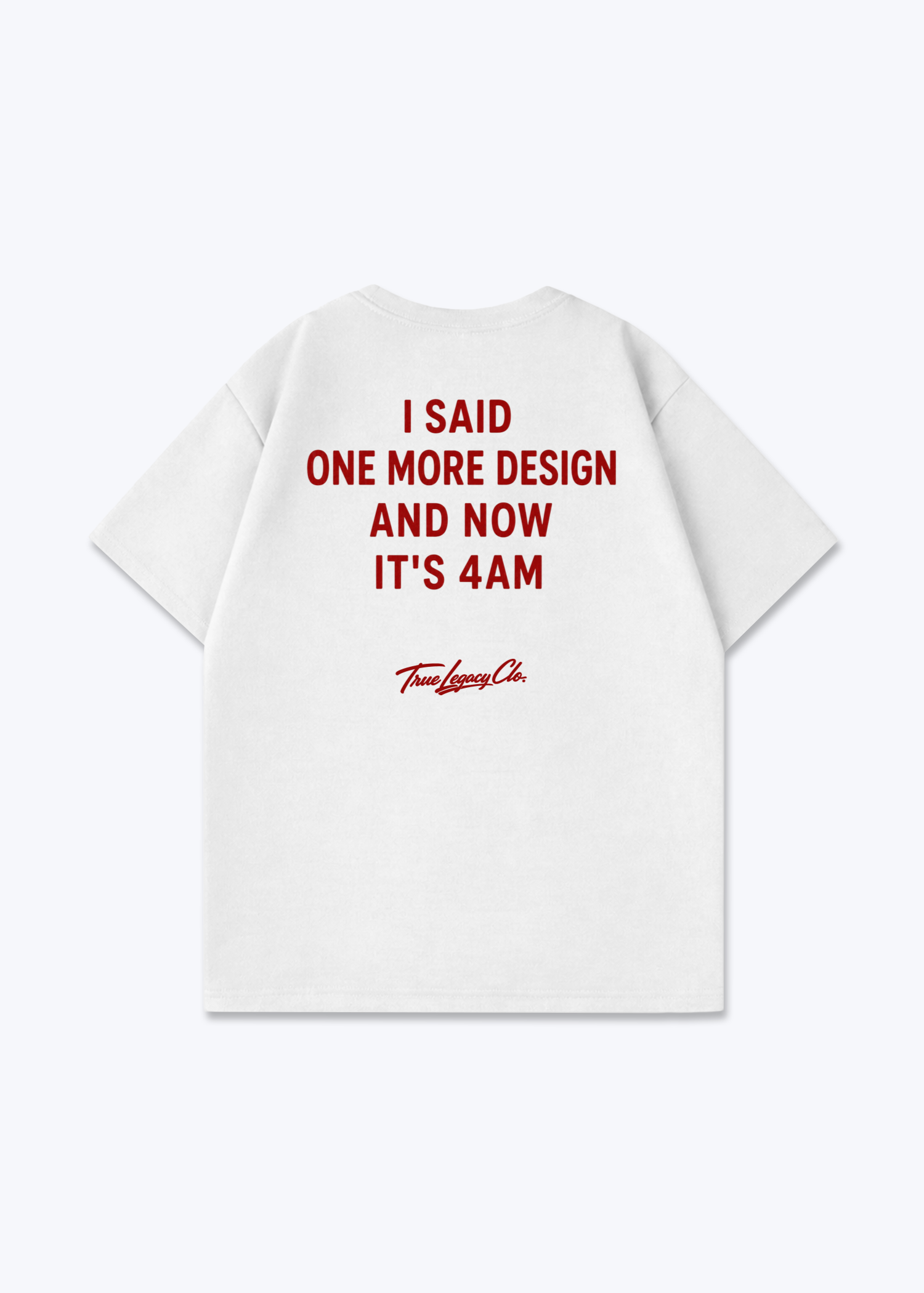 ONE MORE DESIGN - Oversized Shirt - White Back (Designed)