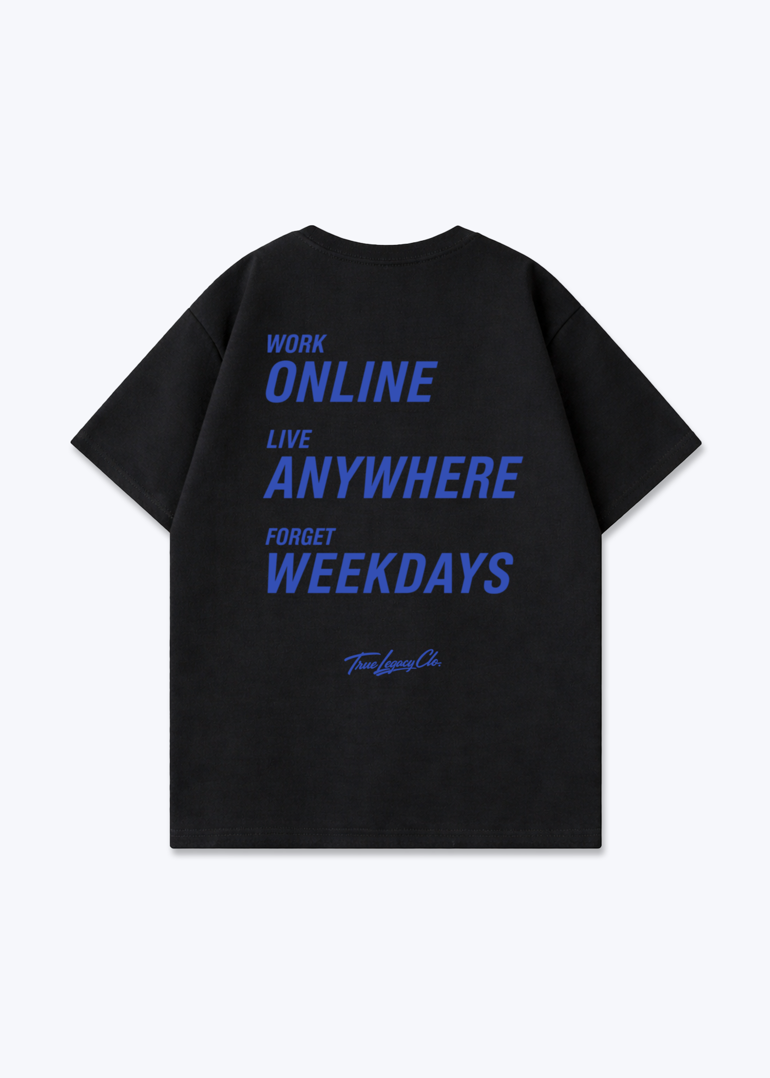 FORGET WEEKDAYS - Oversized Shirt - Black Back (Designed)