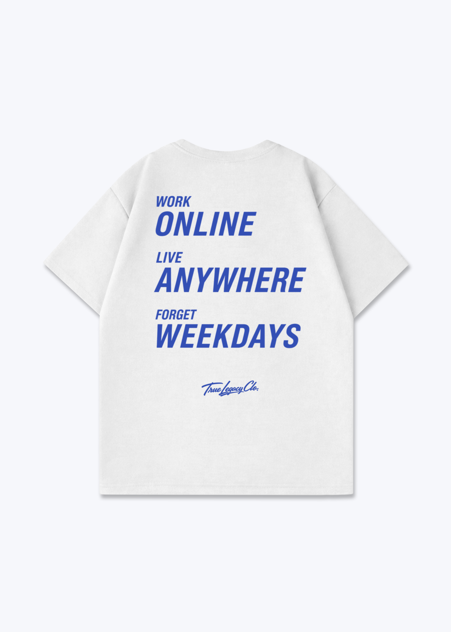 FORGET WEEKDAYS - Oversized Shirt - White Back (Designed)