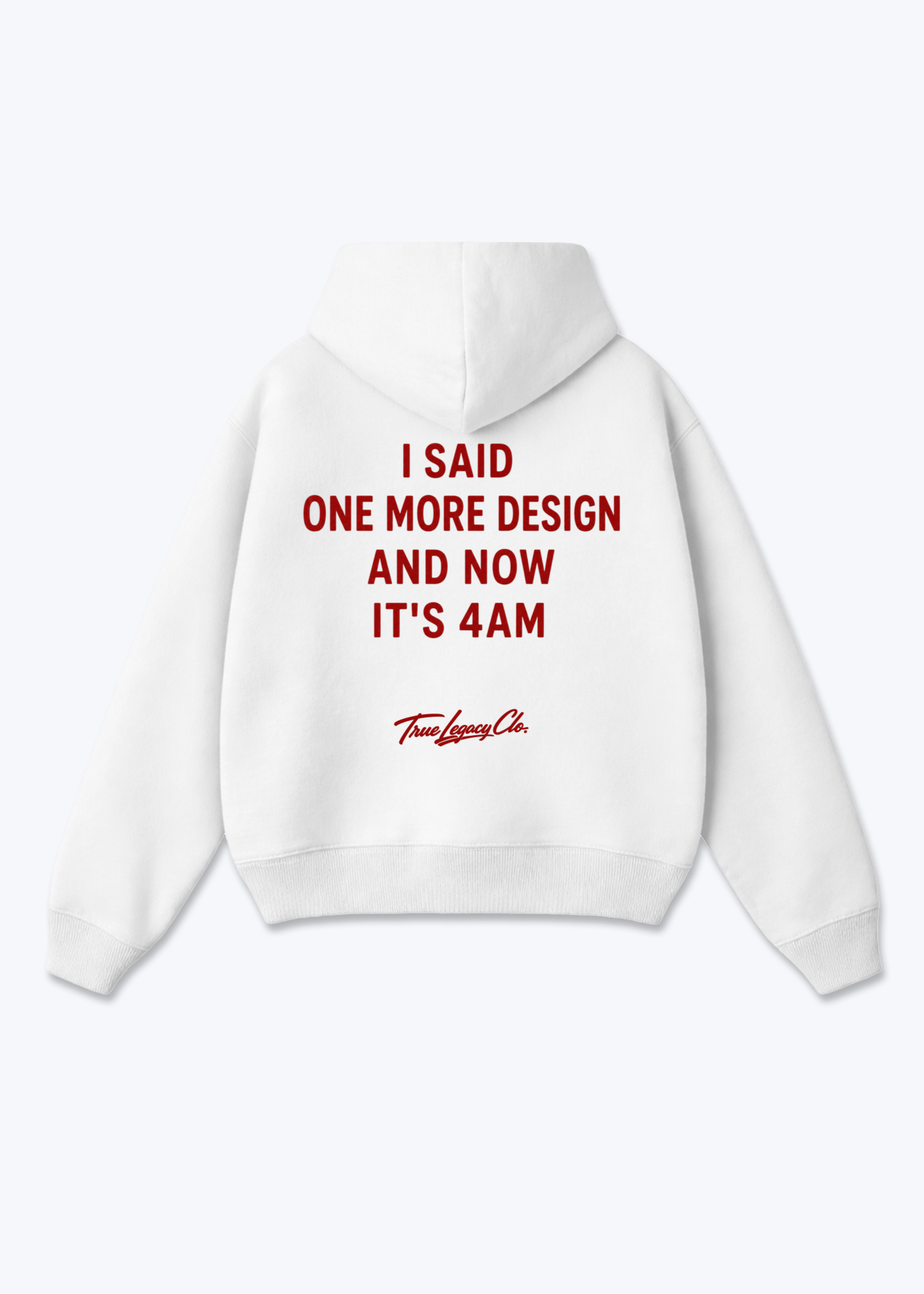 ONE MORE DESIGN - Oversized Hoodie - White Back (Designed)