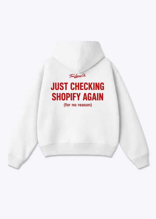 CHECKING SHOPIFY AGAIN - Oversized Hoodie - White Back (Designed)