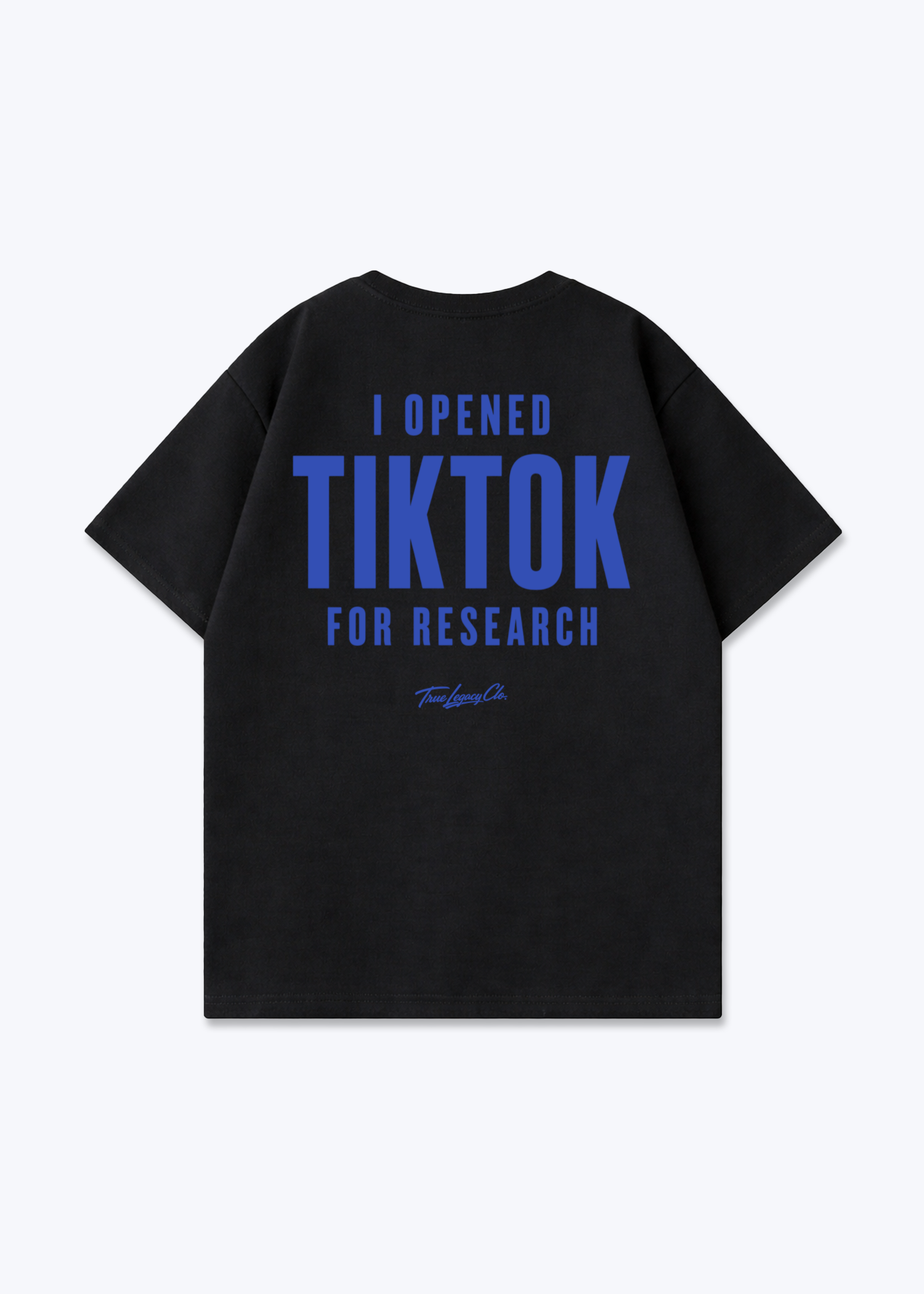 TIKTOK FOR RESEARCH - Oversized Shirt - Black Back (Designed)