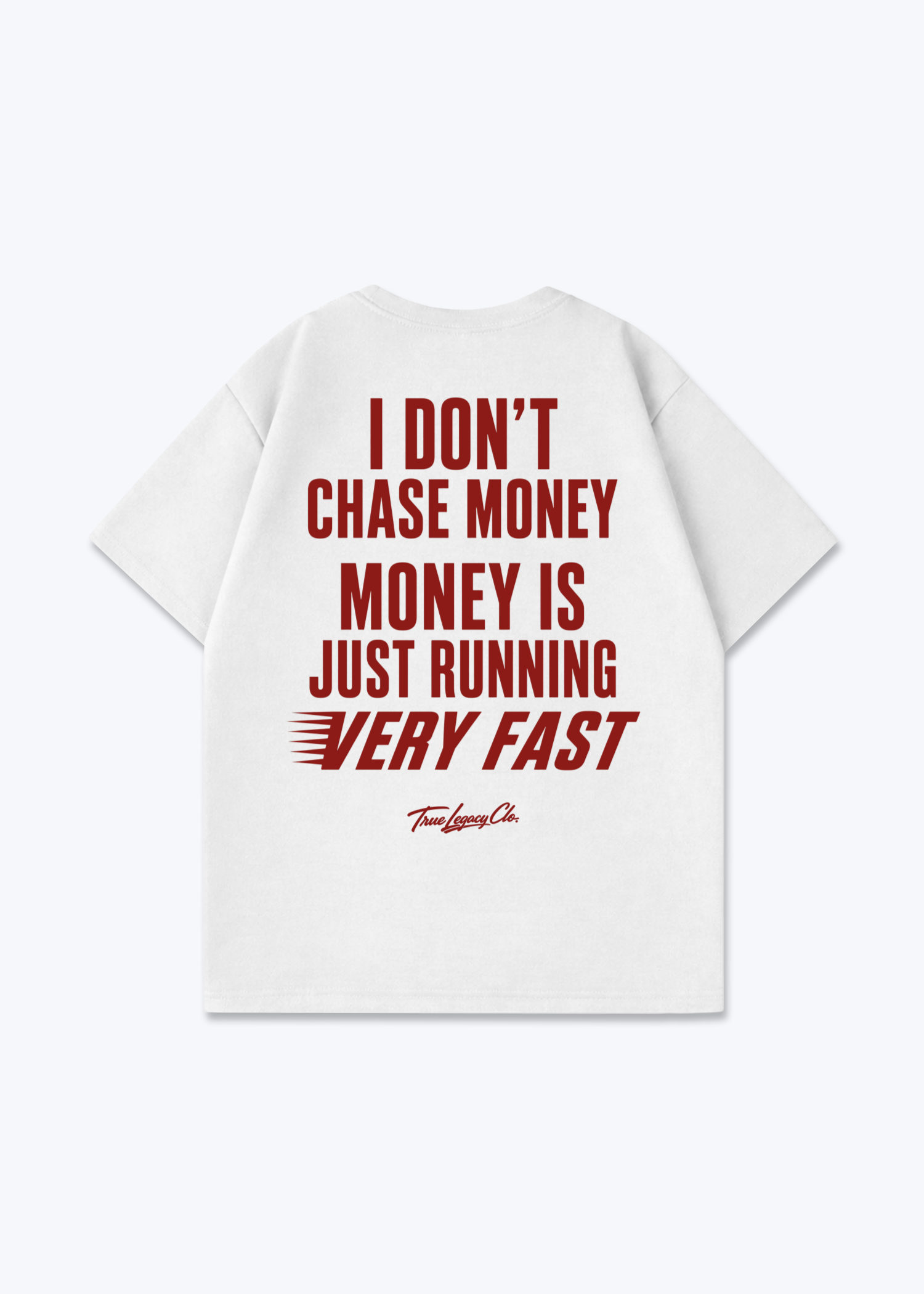 MONWY RUNNING VERY FAST - Oversized Shirt - White Back (Designed)