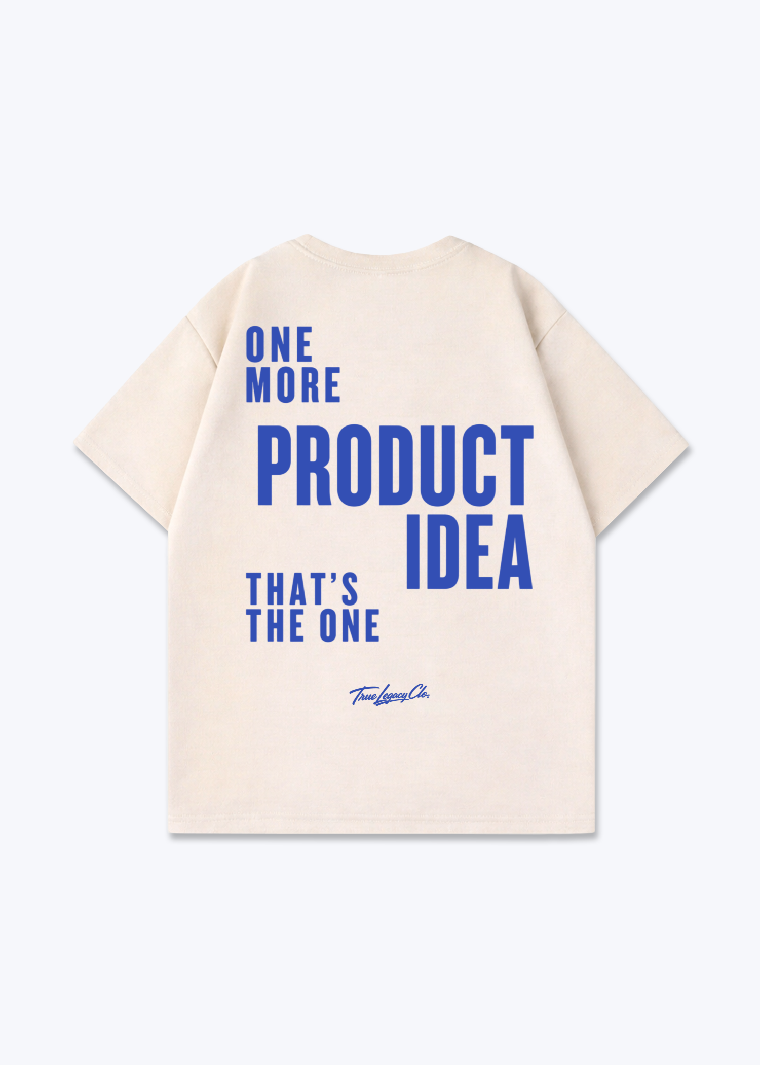 ONE MORE PRODUCT IDEA - Oversized Shirt - Beige Back (Designed)