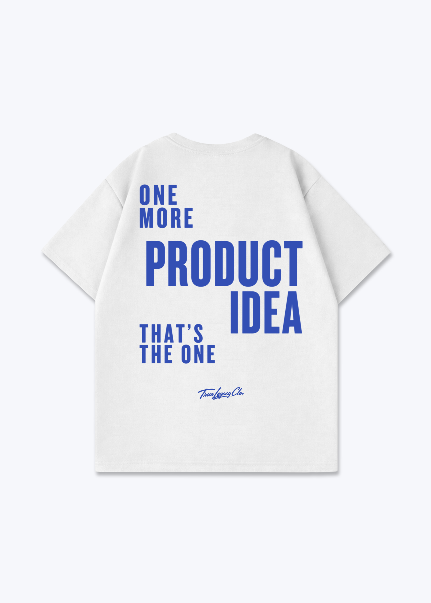 ONE MORE PRODUCT IDEA - Oversized Shirt - White Back (Designed)