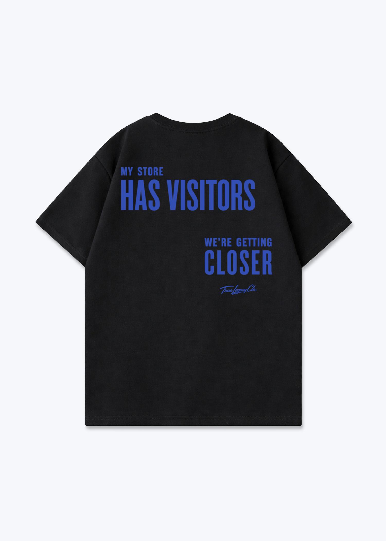 WE'RE GETTING CLOSER - Oversized Shirt - Black Back (Designed)
