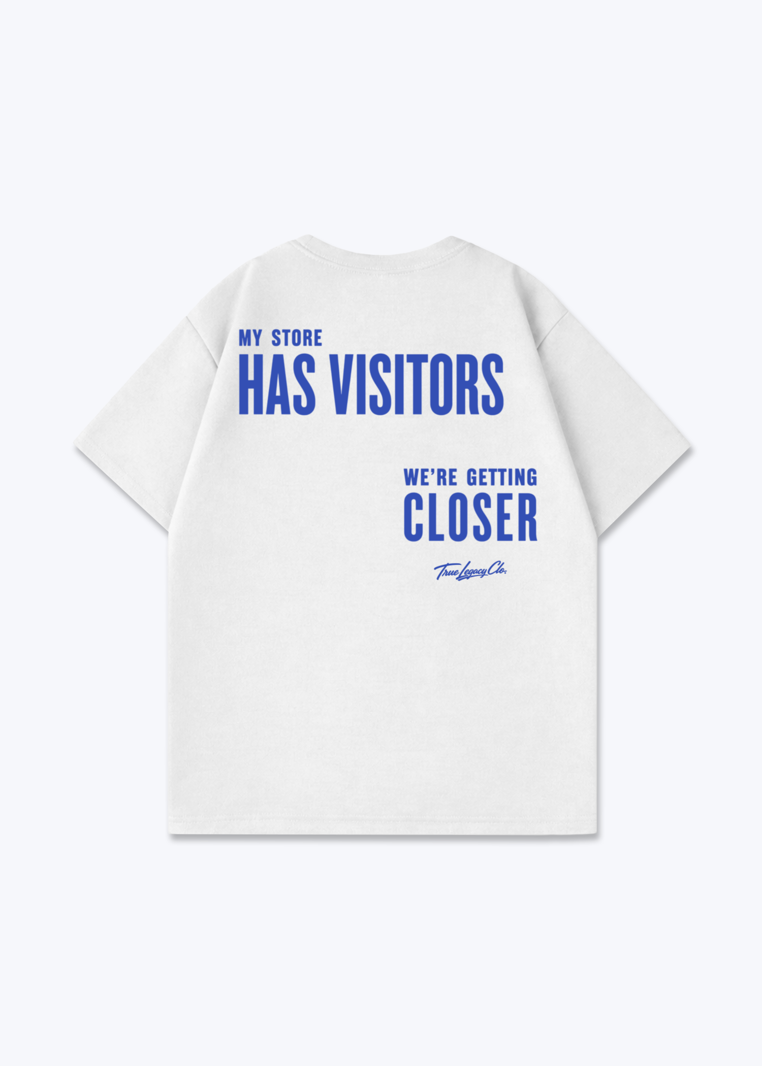 WE'RE GETTING CLOSER - Oversized Shirt - White Back (Designed)
