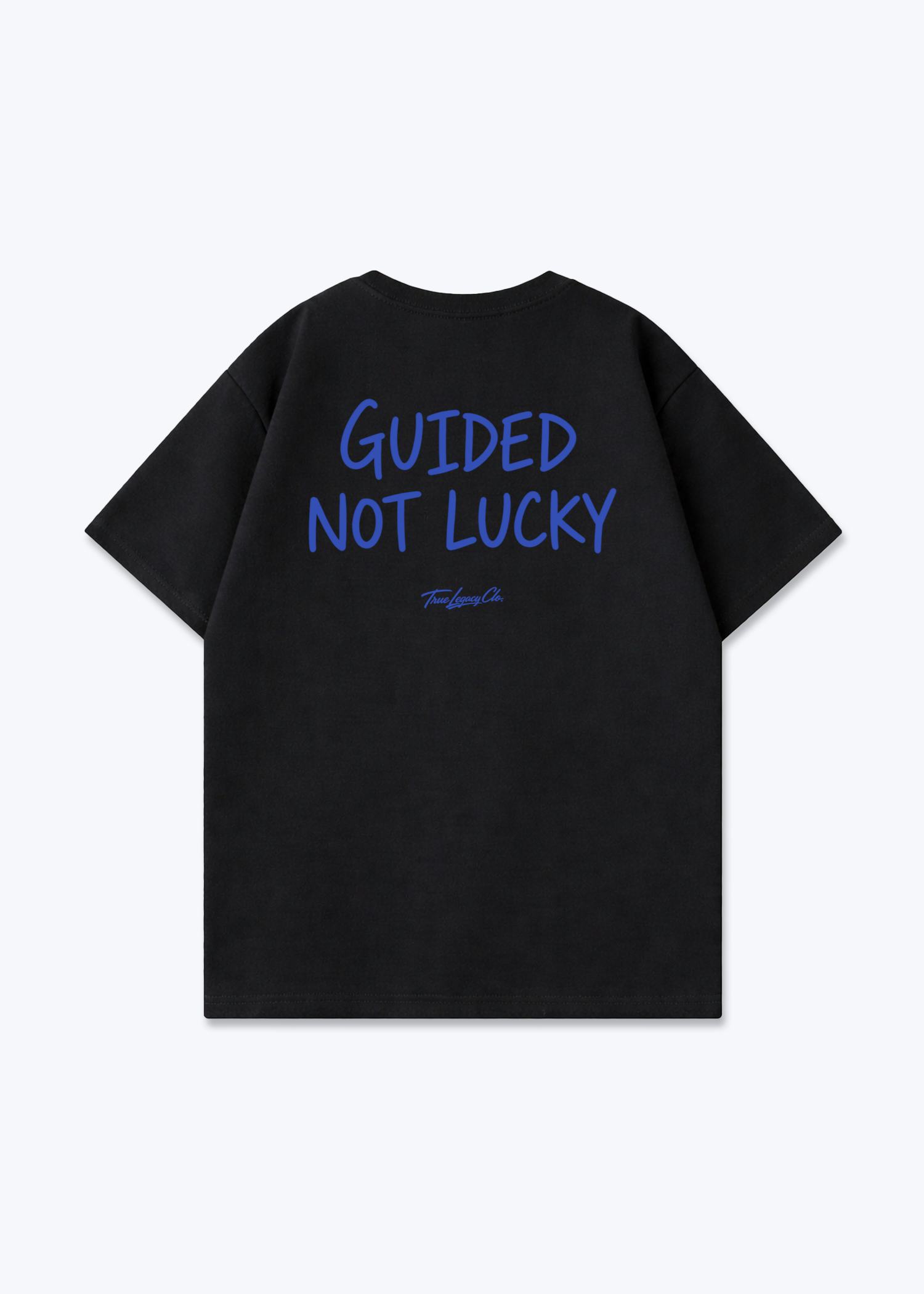GUIDED NOT LUCKY - Oversized Shirt - Black Back (Designed)