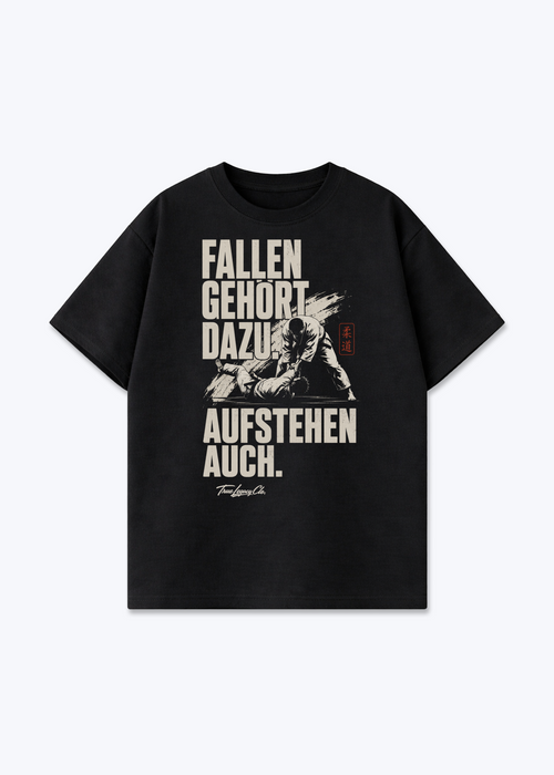 FALLEN GEHÖRT DAZU - Oversized Shirt - Black Front (Designed)