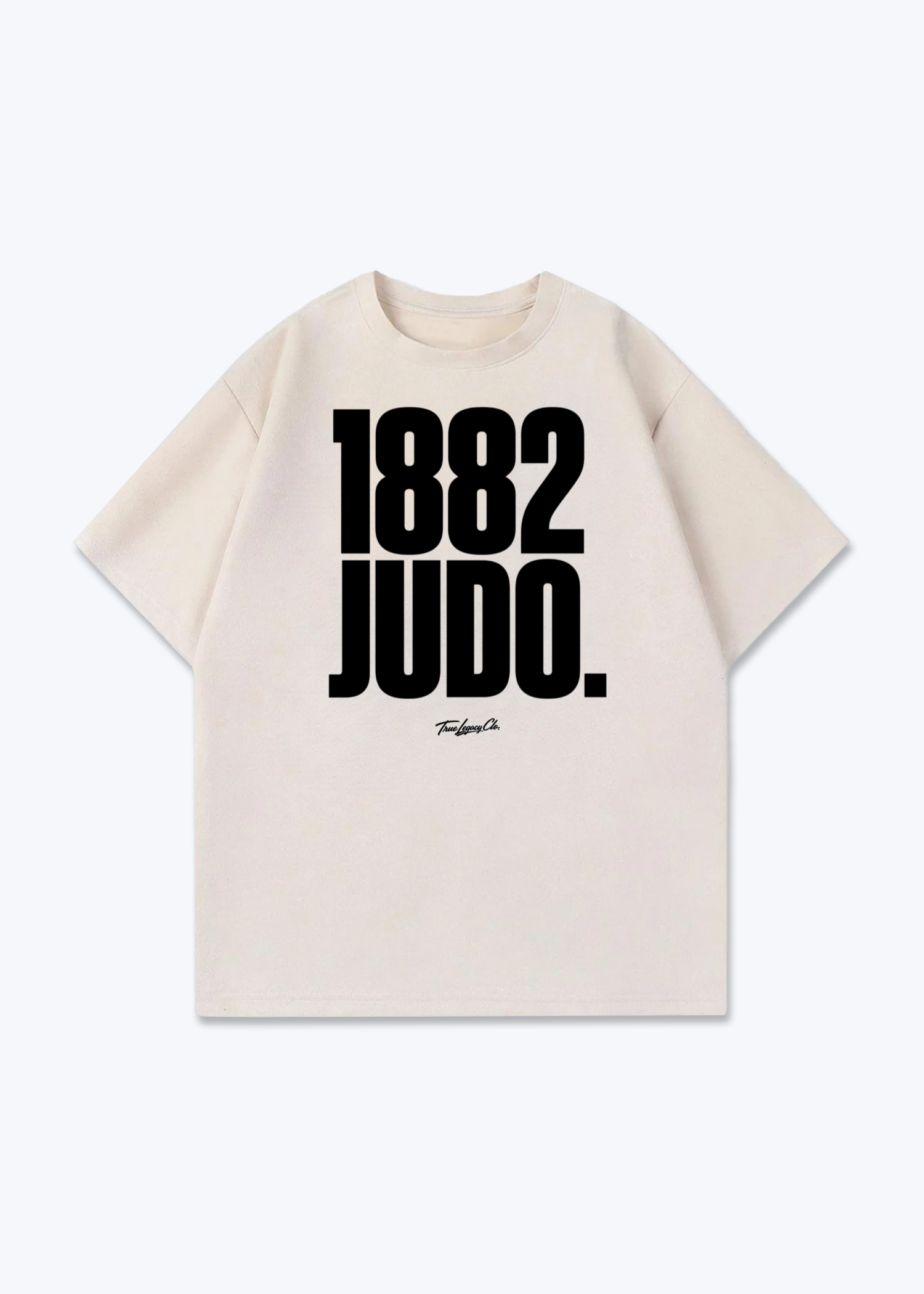 1882 JUDO - Oversized Shirt - Beige Front (Designed)