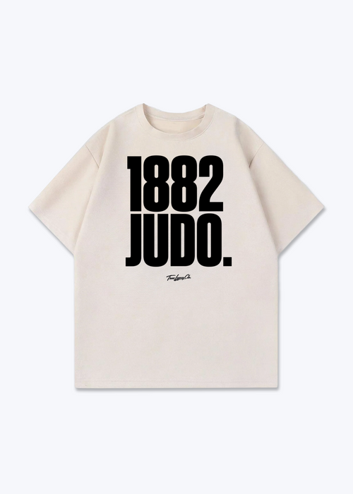 1882 JUDO - Oversized Shirt - Beige Front (Designed)