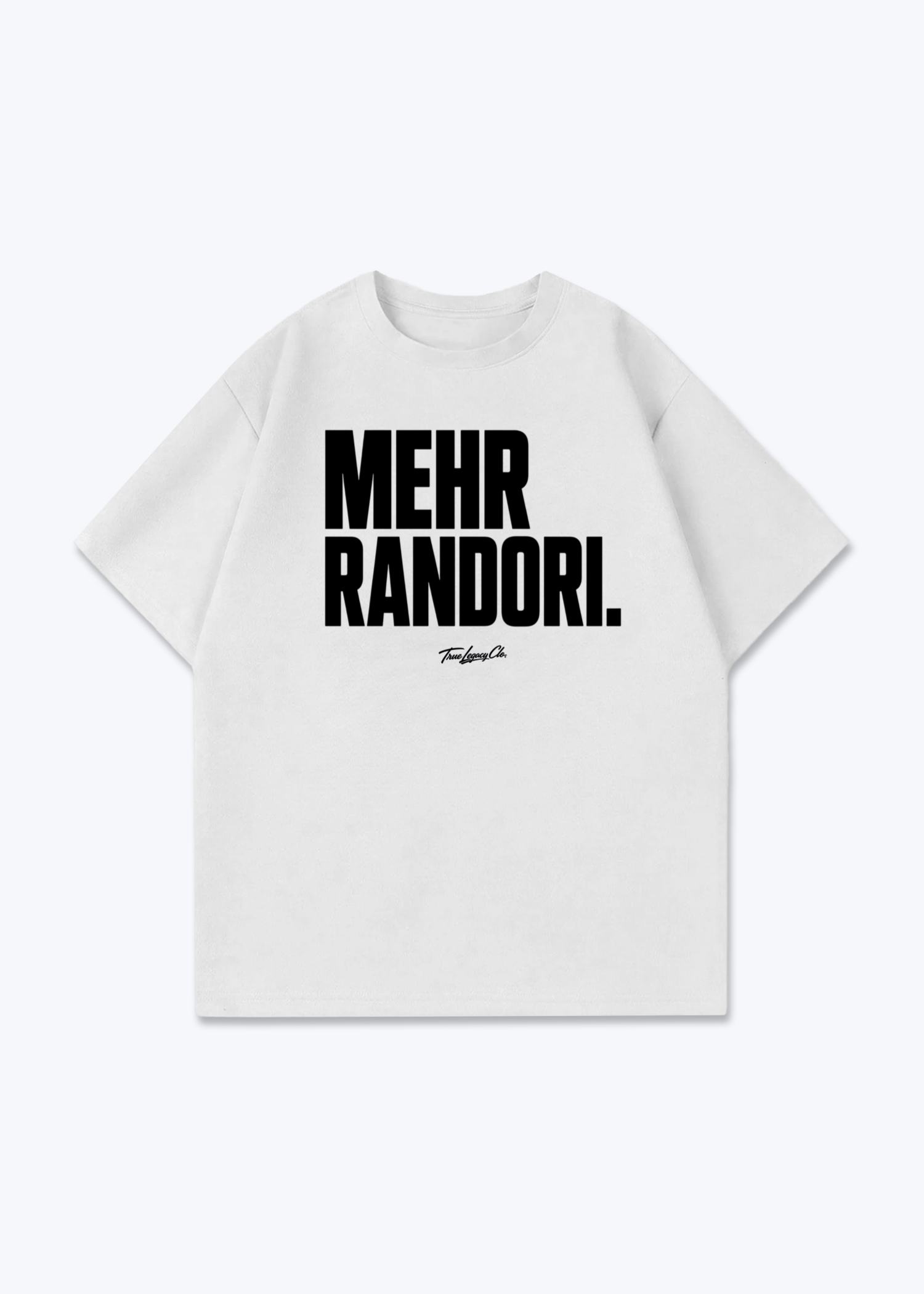 MEHR RANDORI - Oversized Shirt - White Front (Designed)