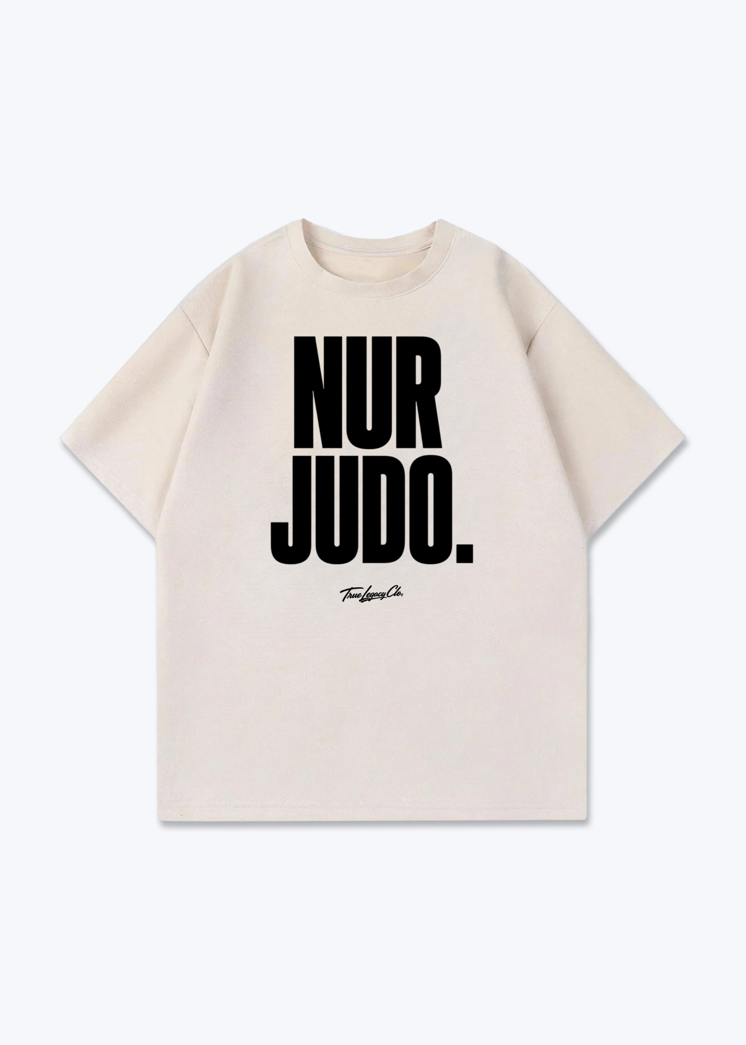 NUR JUDO - Oversized Shirt - Beige Front (Designed)