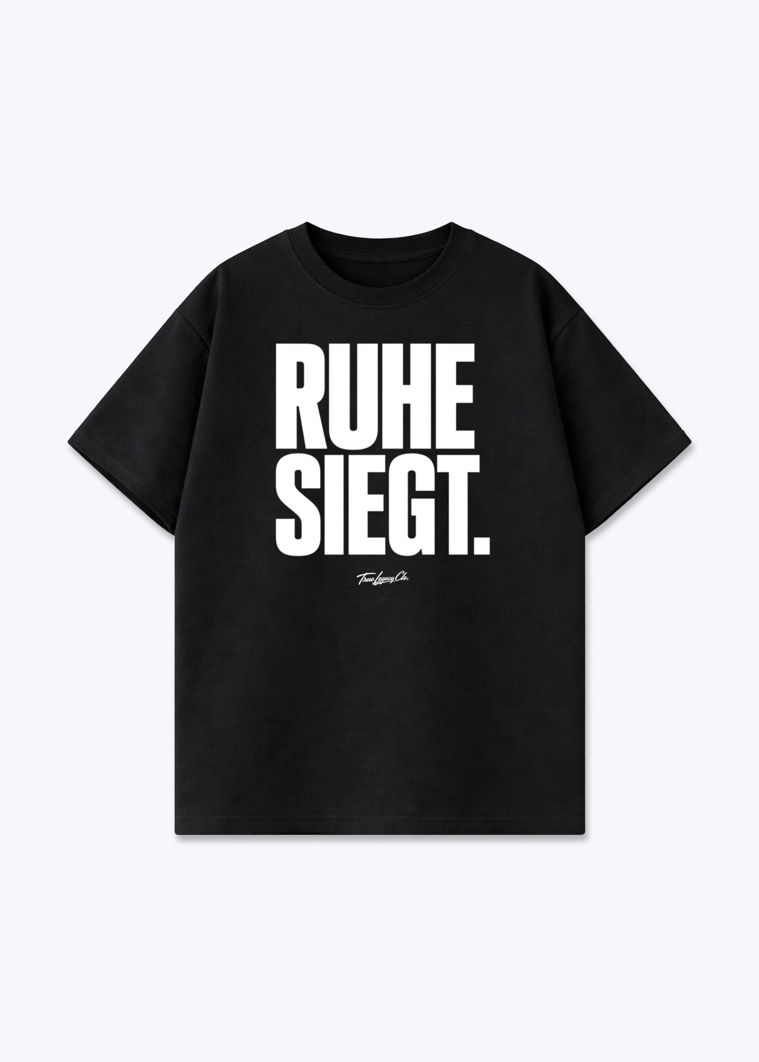 RUHE SIEGT - Oversized Shirt - Black Front (Designed)