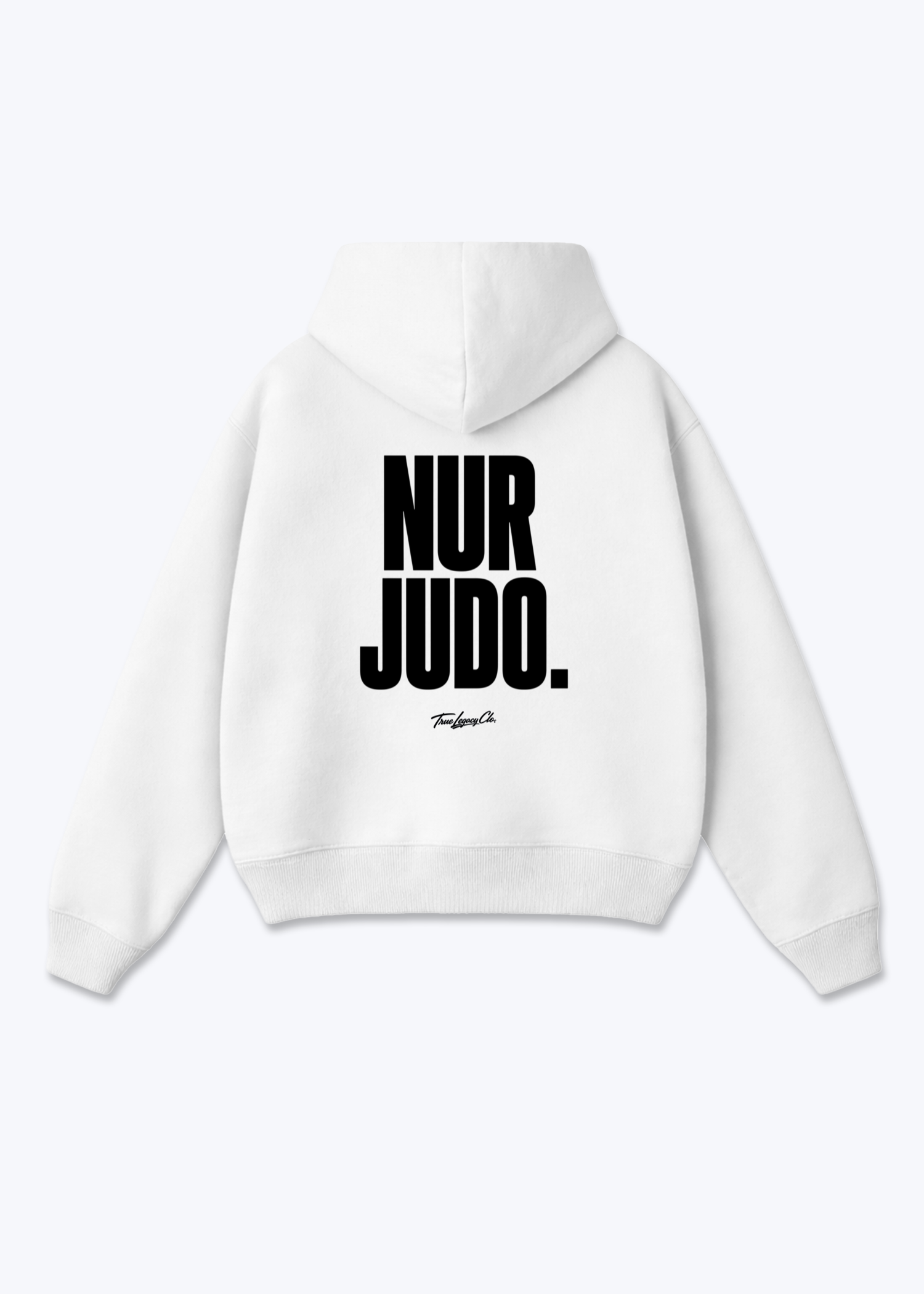 NUR JUDO - Oversized Hoodie - White Back (Designed)