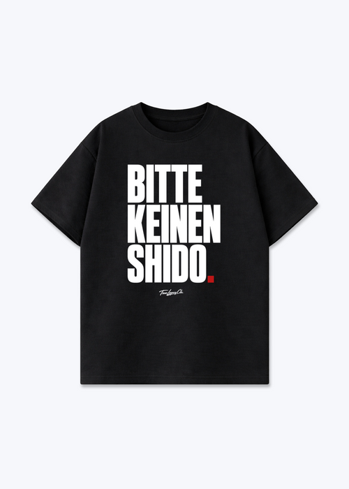 BITTE KEINEN SHIDO - Oversized Shirt - Black Front (Designed)