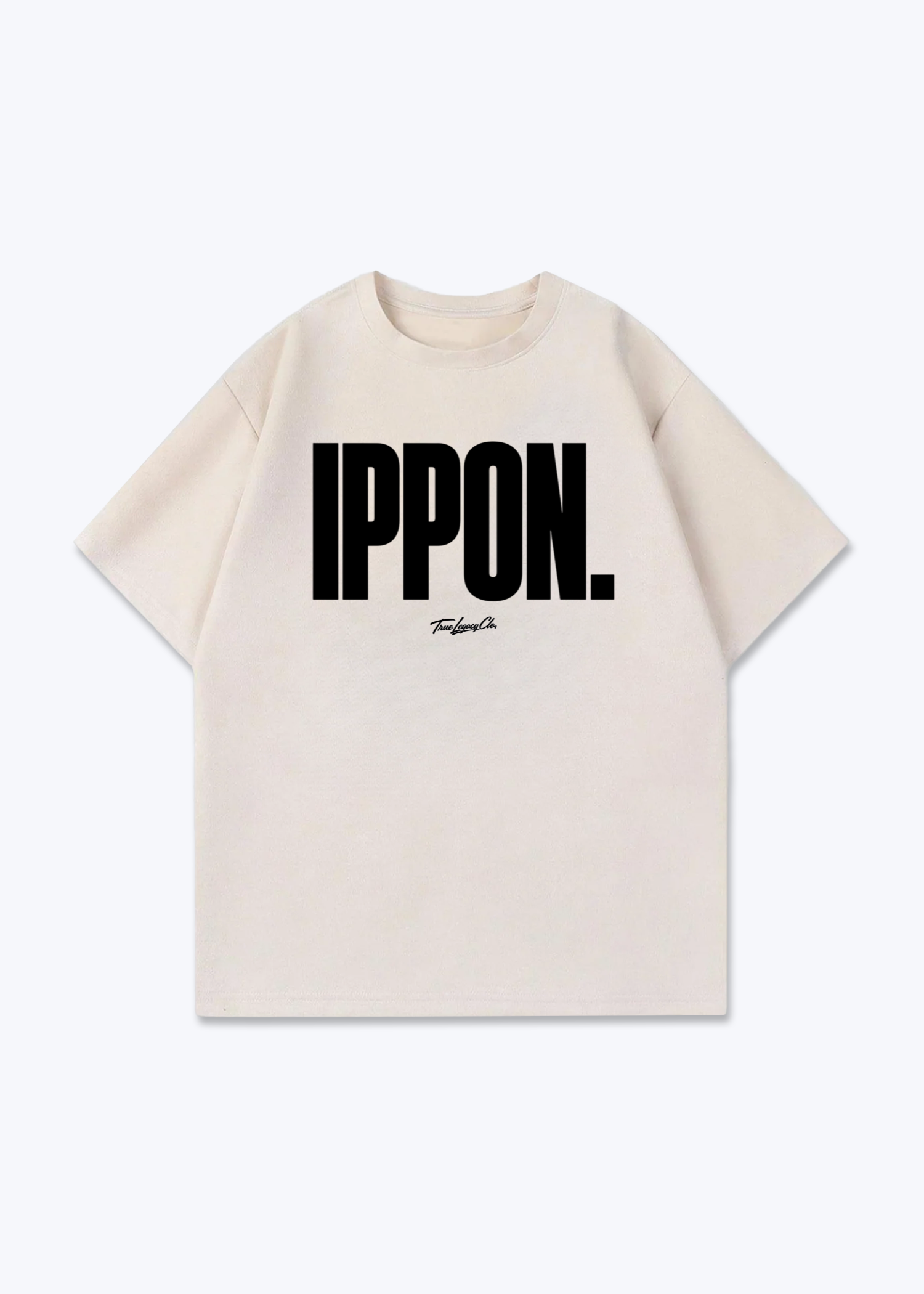 IPPON. - Oversized Shirt - Beige Front (Designed)