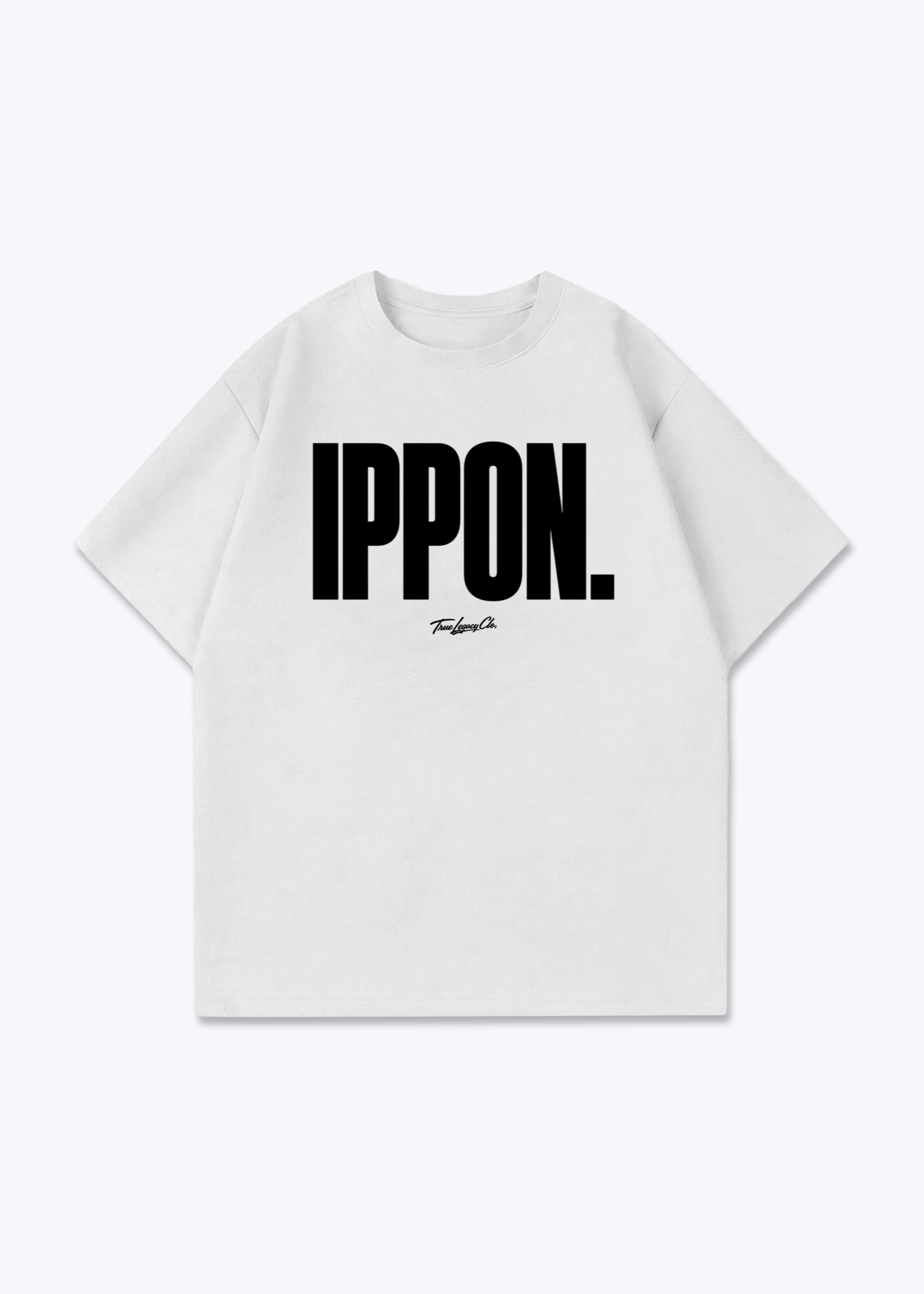 IPPON. - Oversized Shirt - White Front (Designed)