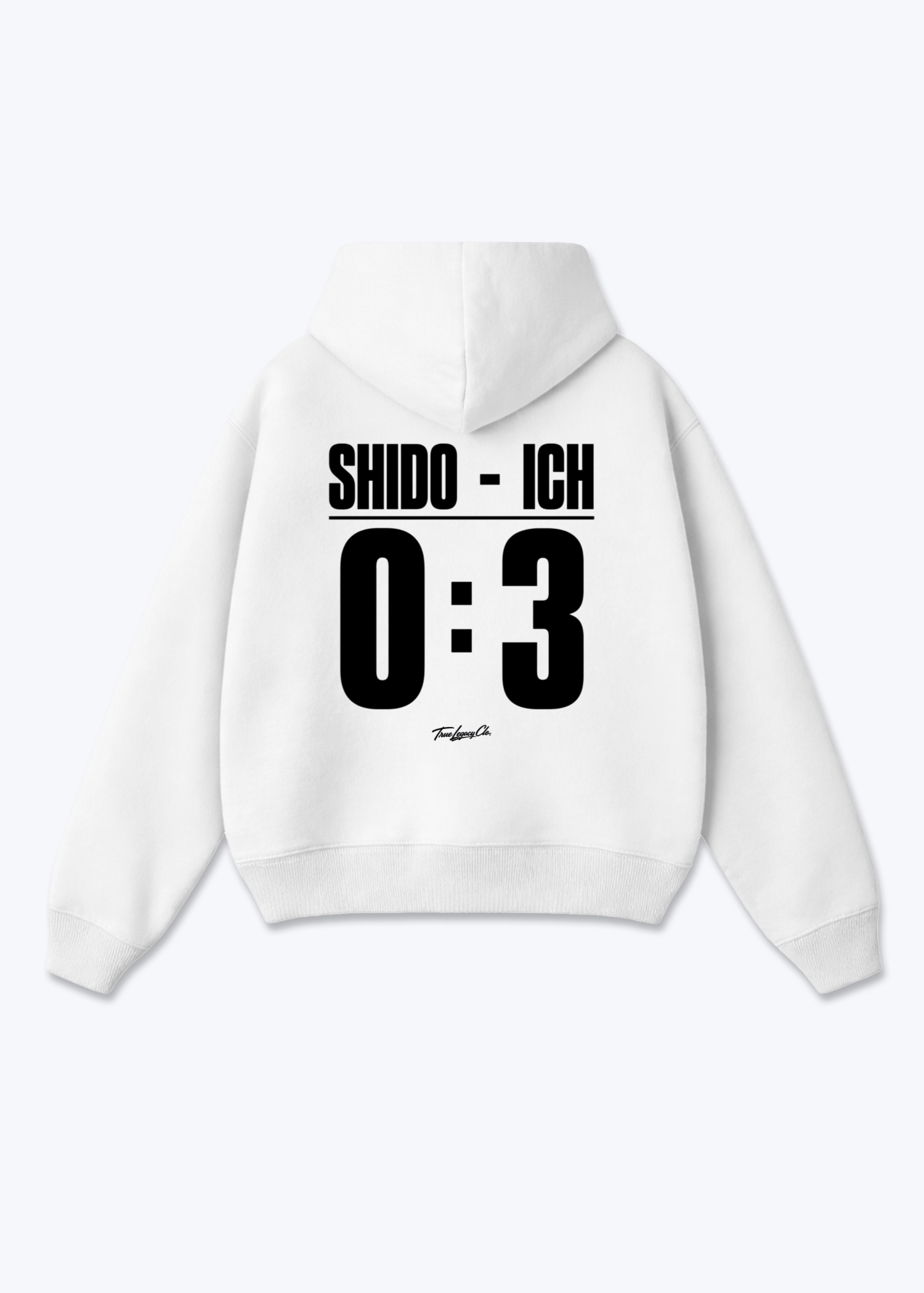 SHIDO VS ICH - Oversized Hoodie - White Back (Designed)