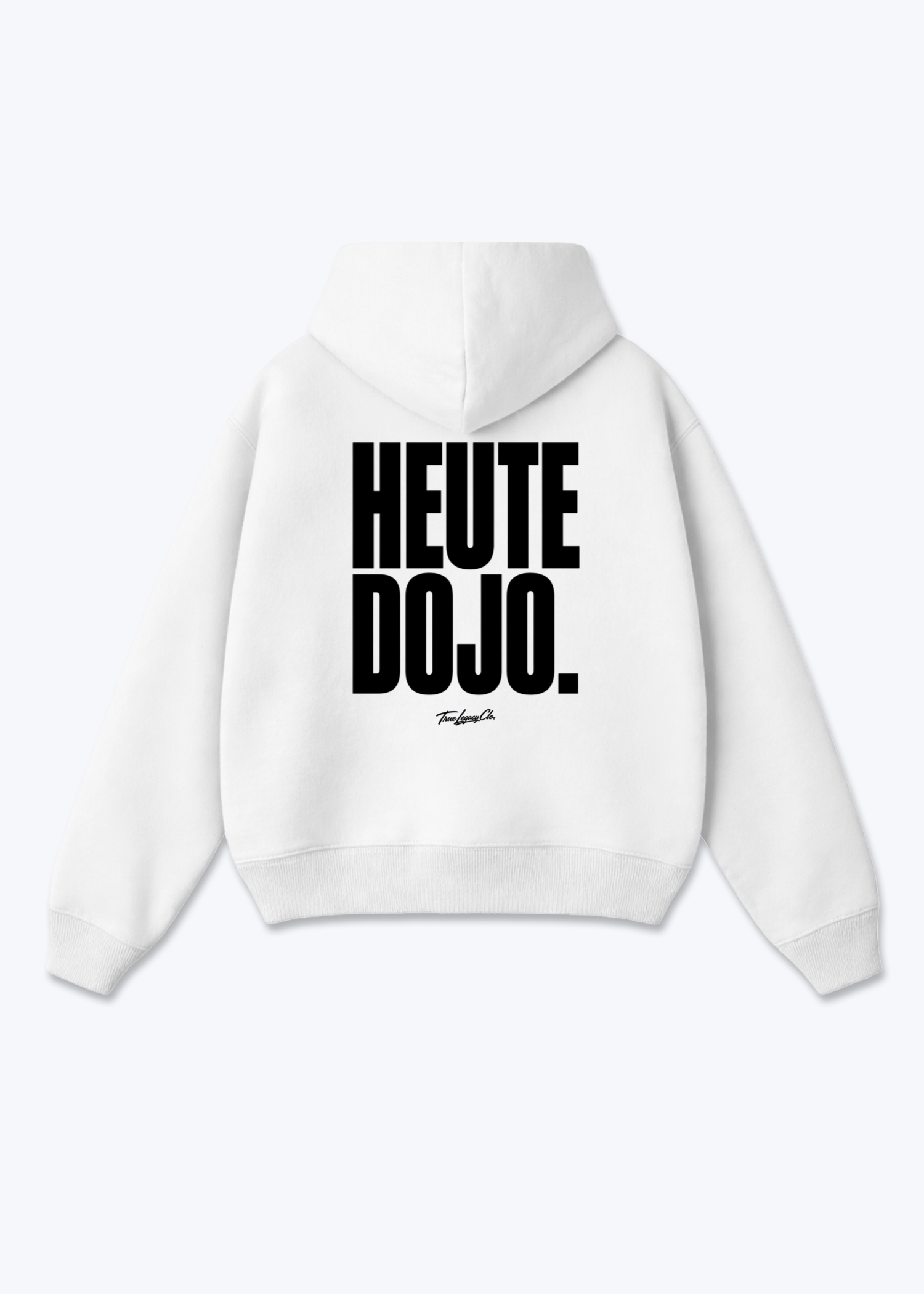 HEUTE DOJO. - Oversized Hoodie - White Back (Designed)