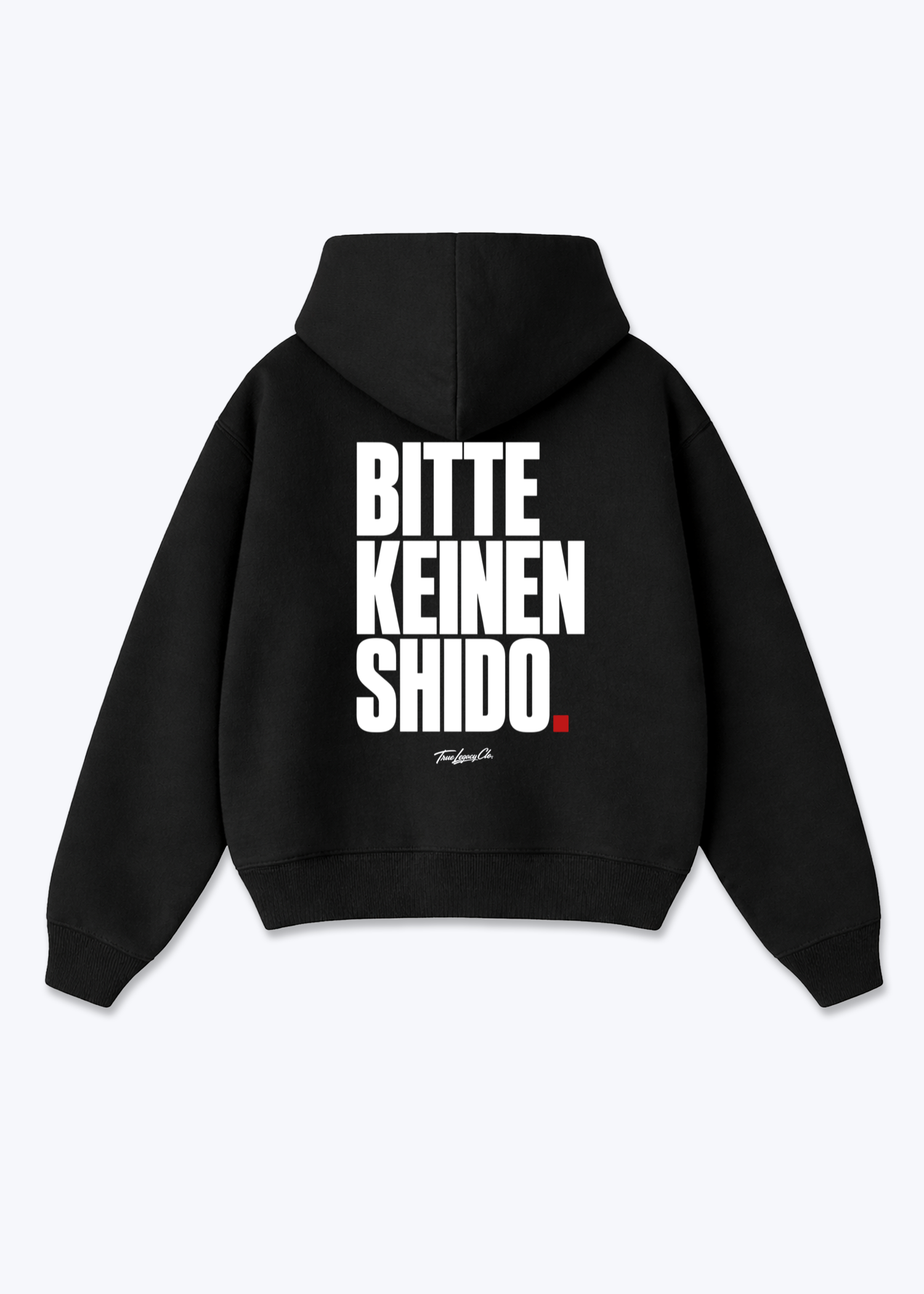 BITTE KEINEN SHIDO - Oversized Hoodie - Black Back (Designed)