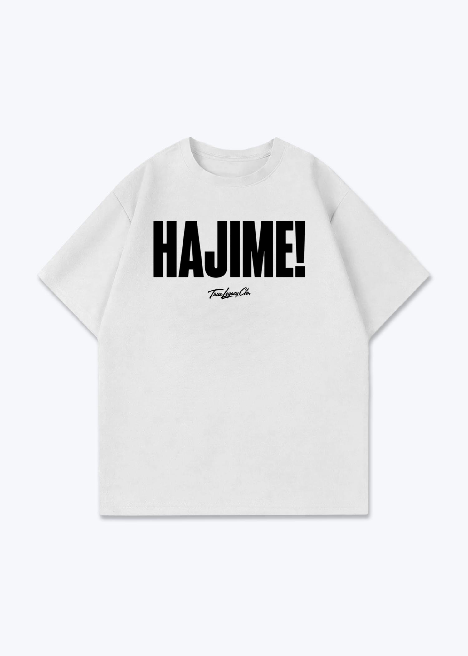 HAJIME - Oversized Shirt - White Front (Designed)