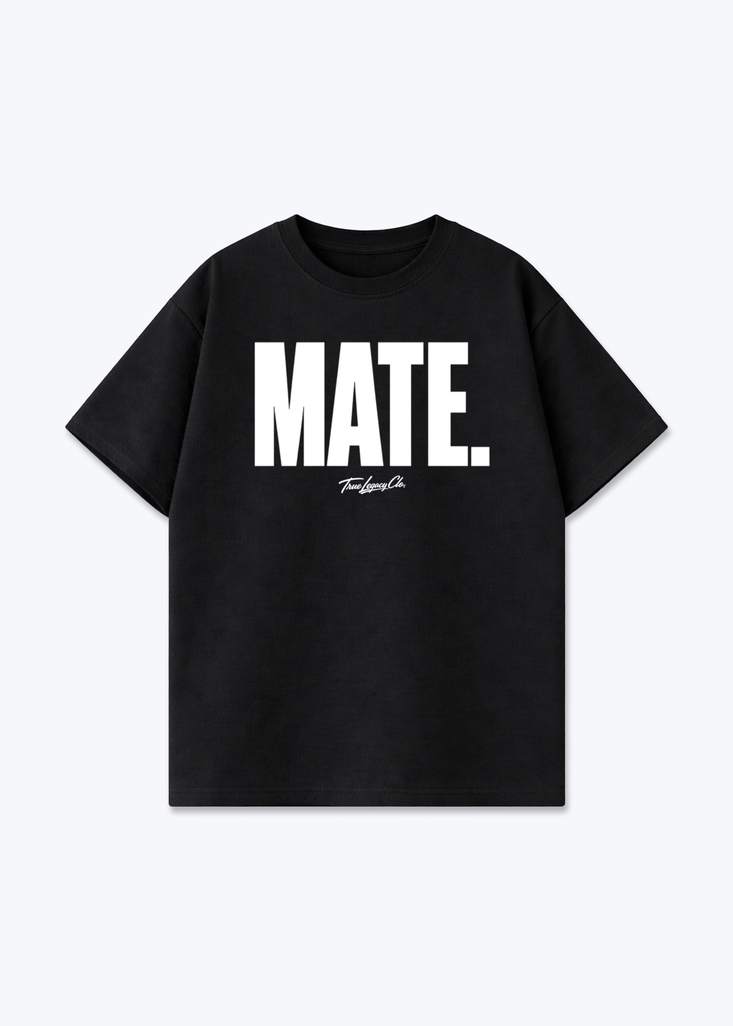 MATE - Oversized Shirt - Black Front (Designed)