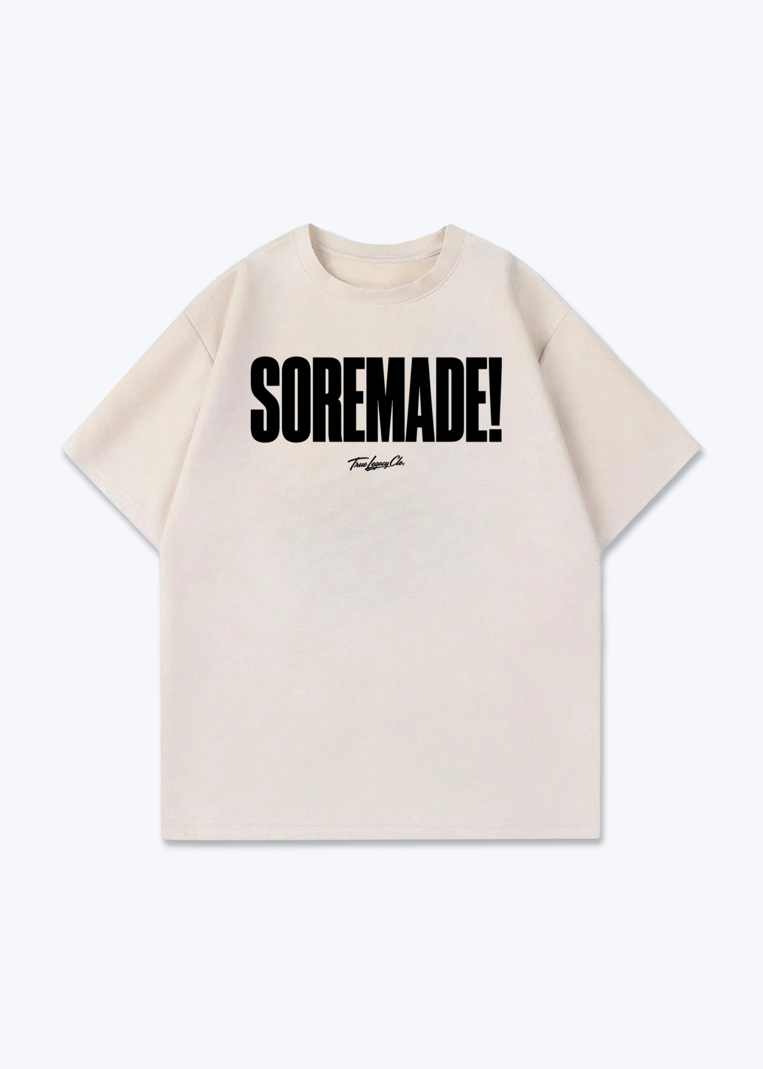 SOREMADE - Oversized Shirt - Beige Front (Designed)