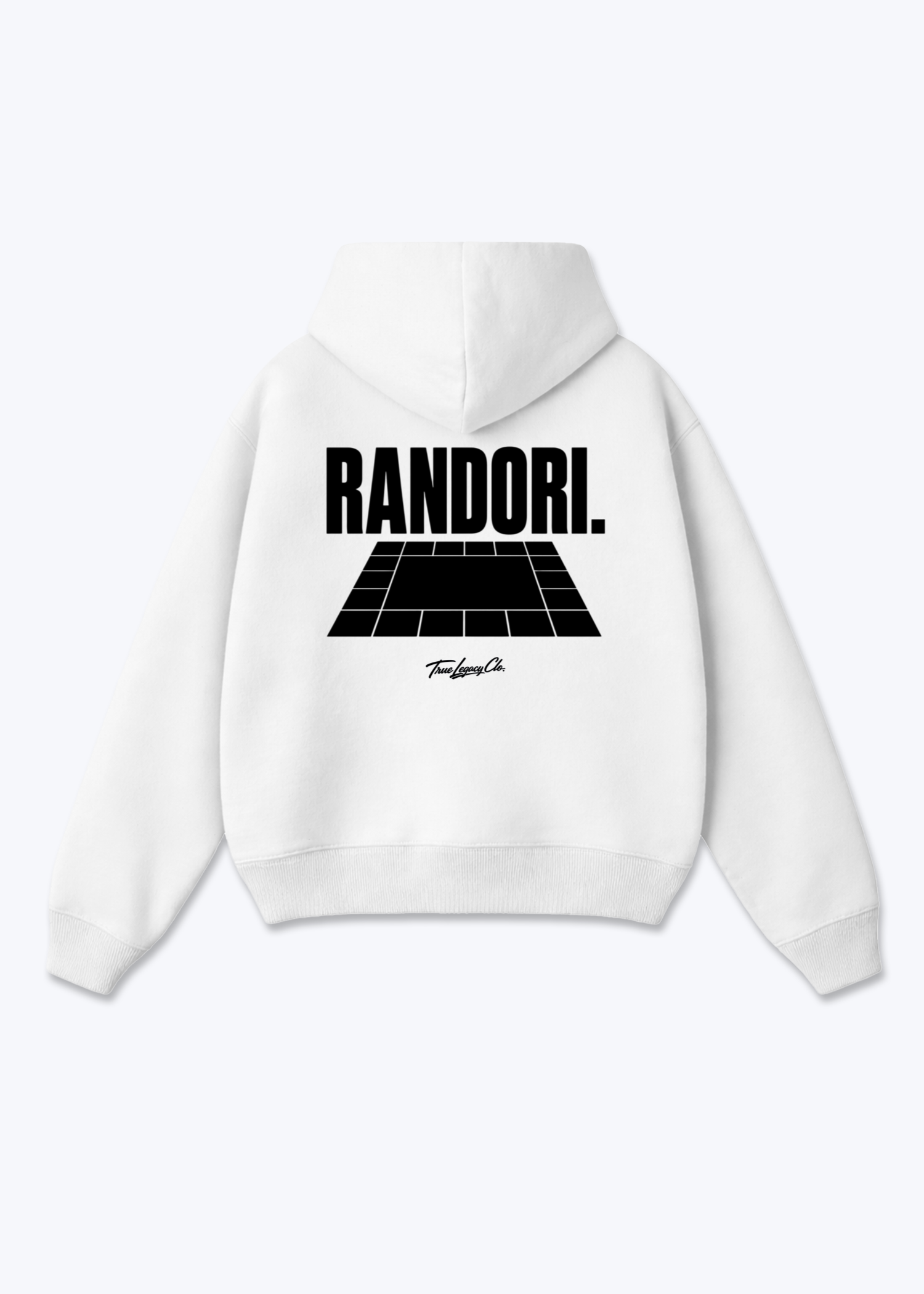 RANDORI. - Oversized Hoodie - White Back (Designed)