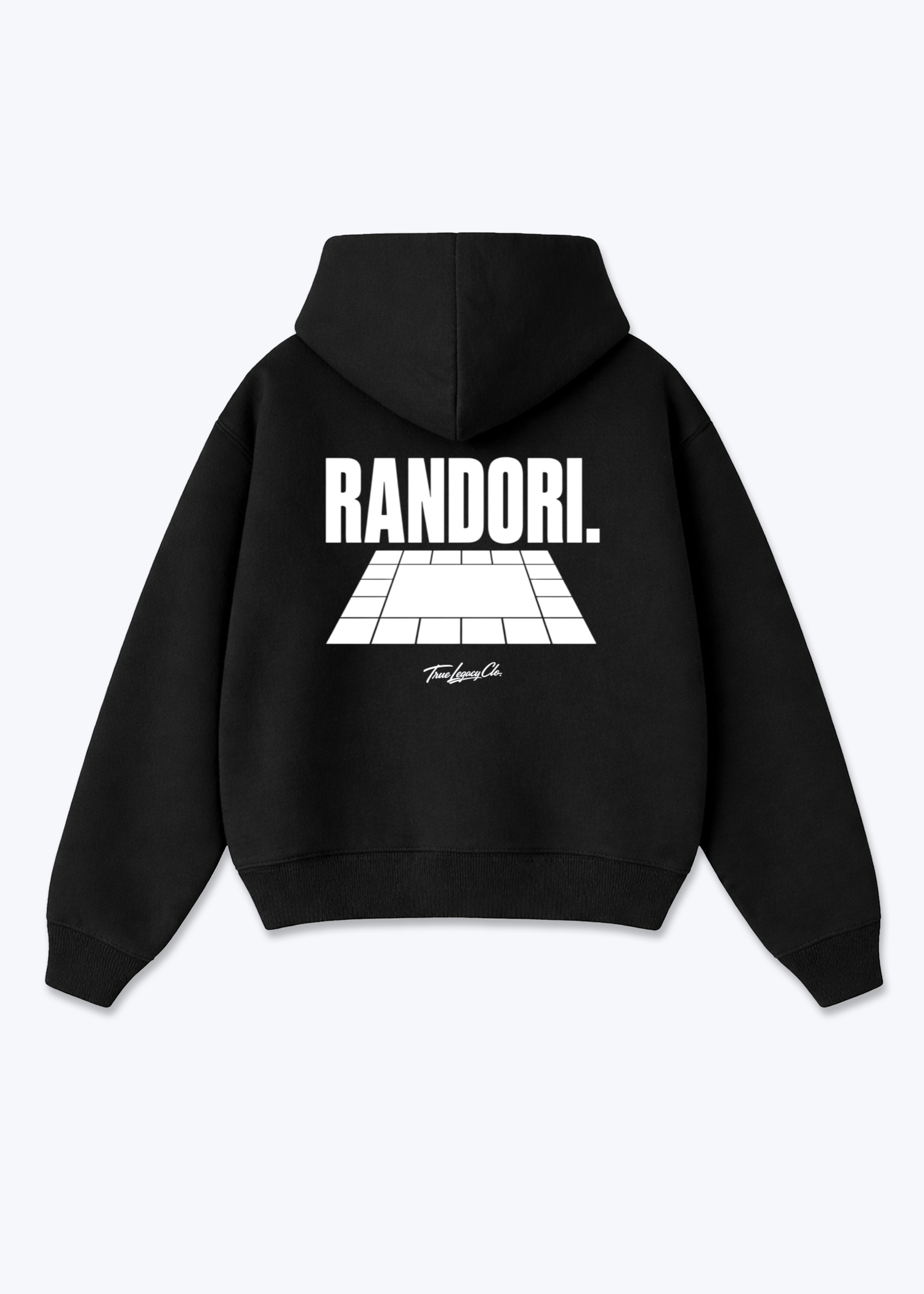 RANDORI. - Oversized Hoodie - Black Back (Designed)