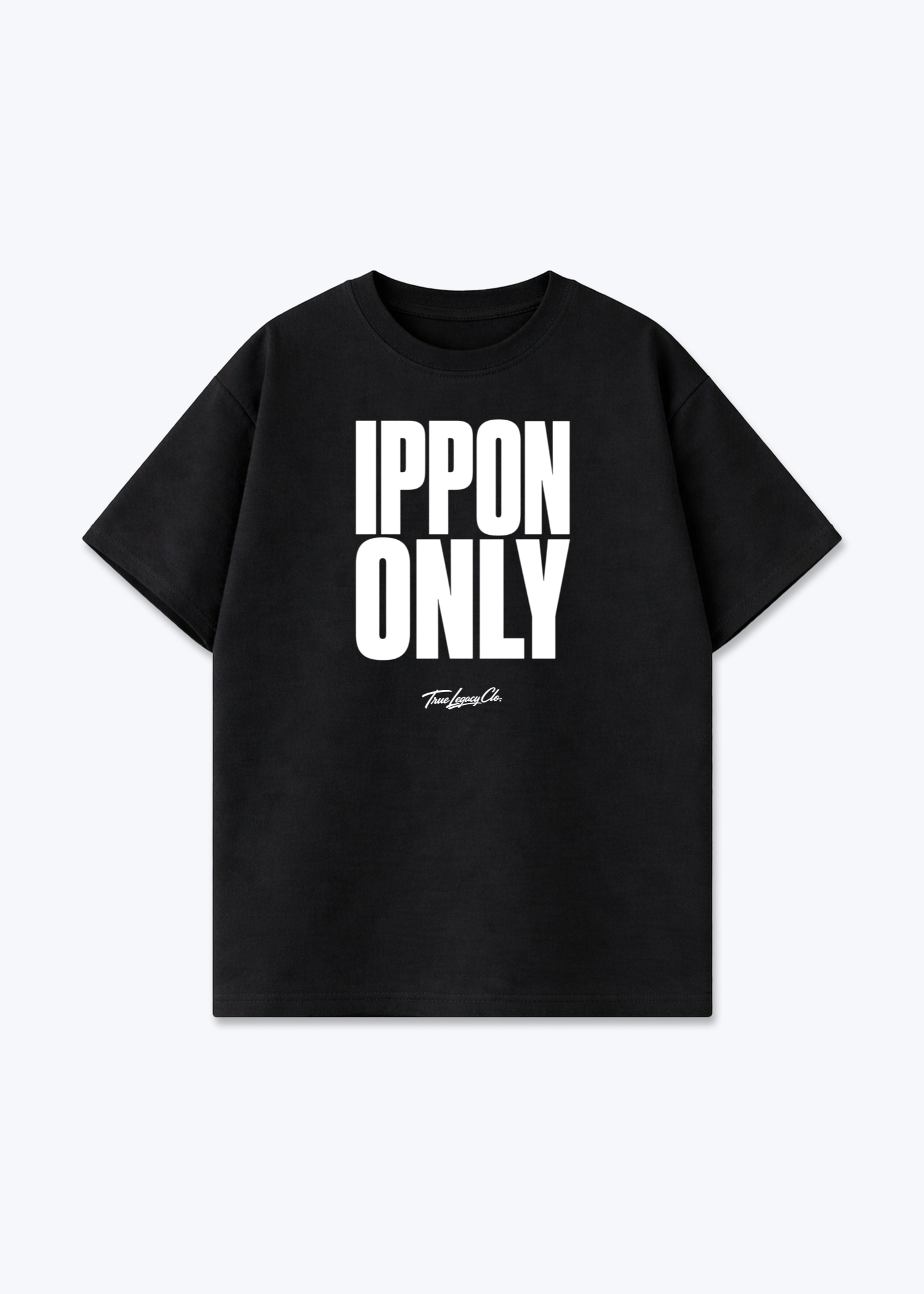 IPPON ONLY - Oversized Shirt - Black Front (Designed)