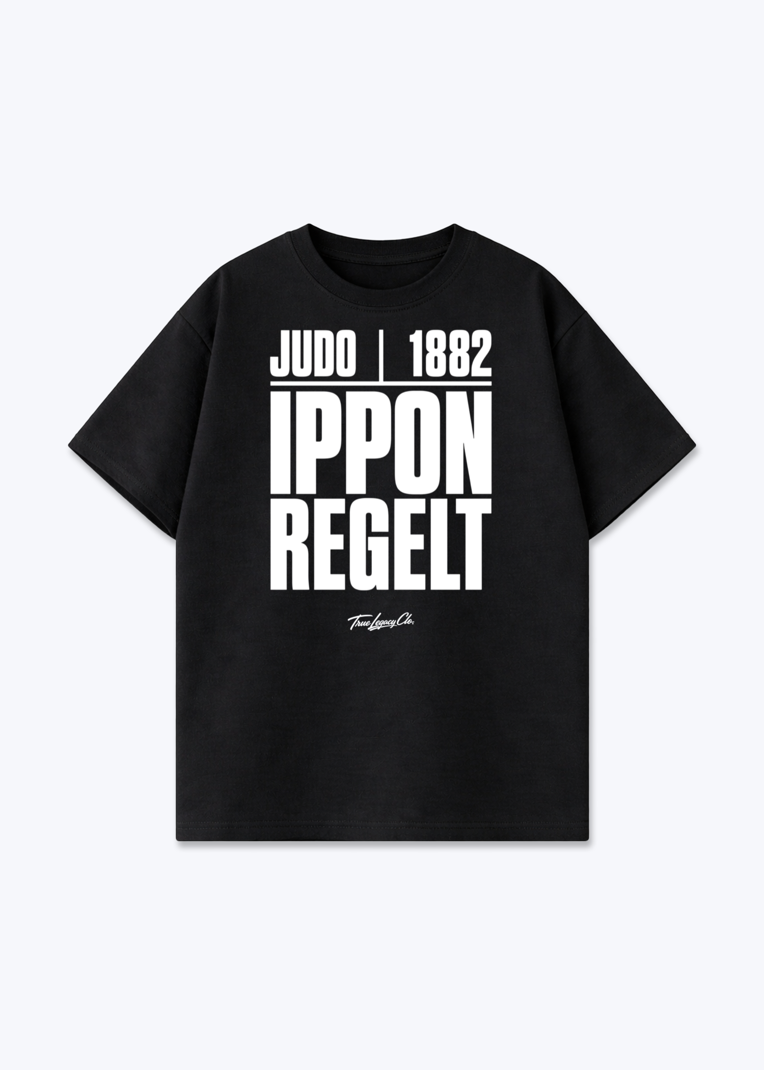 IPPON REGELT. | 1882 - Oversized Shirt - Black Front (Designed)