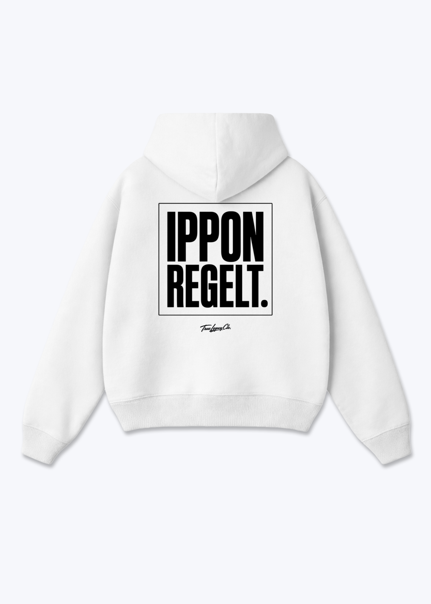 IPPON REGELT. | FRAMED - Oversized Hoodie - White Back (Designed)