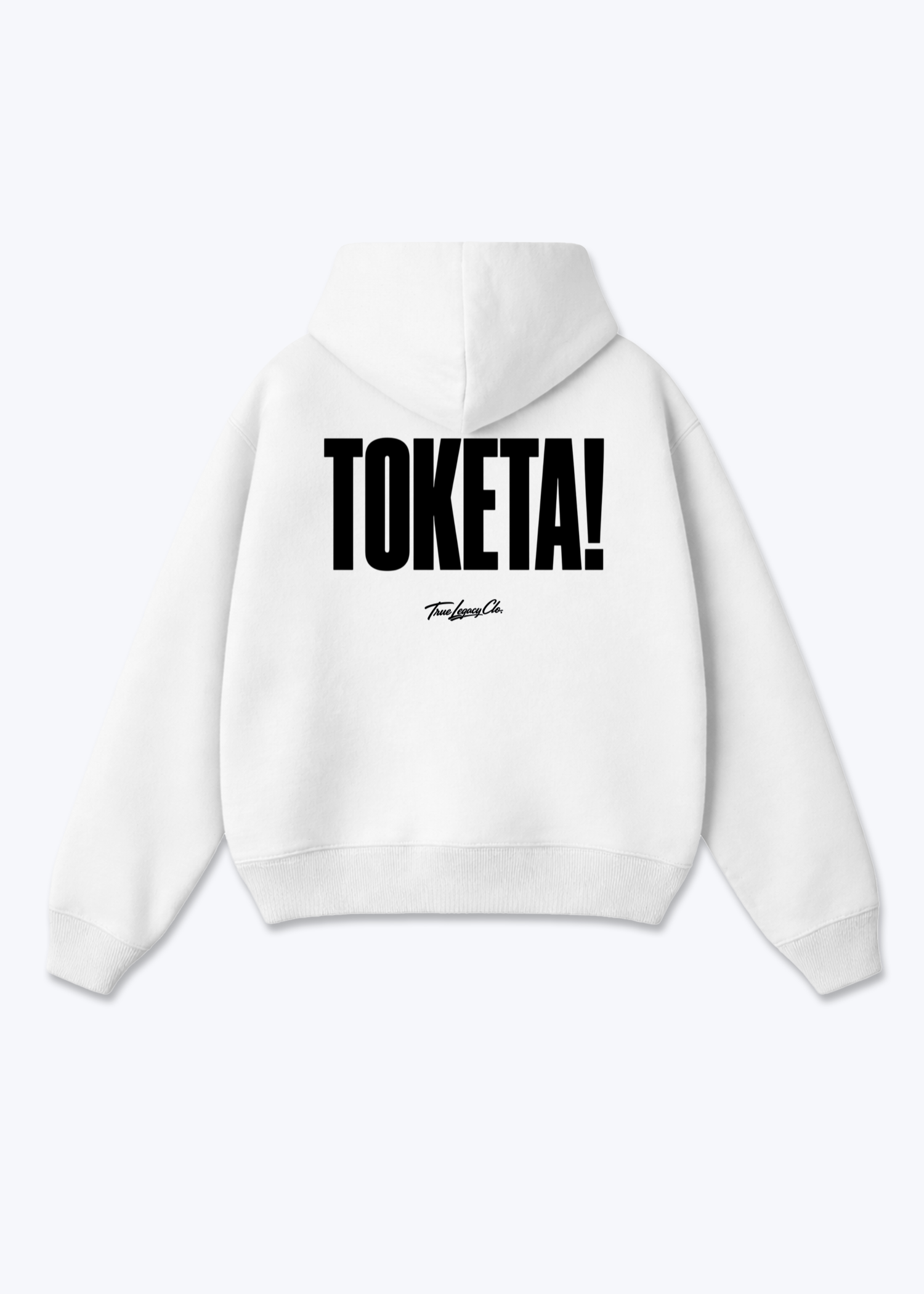 TOKETA - Oversized Hoodie - White Back (Designed)